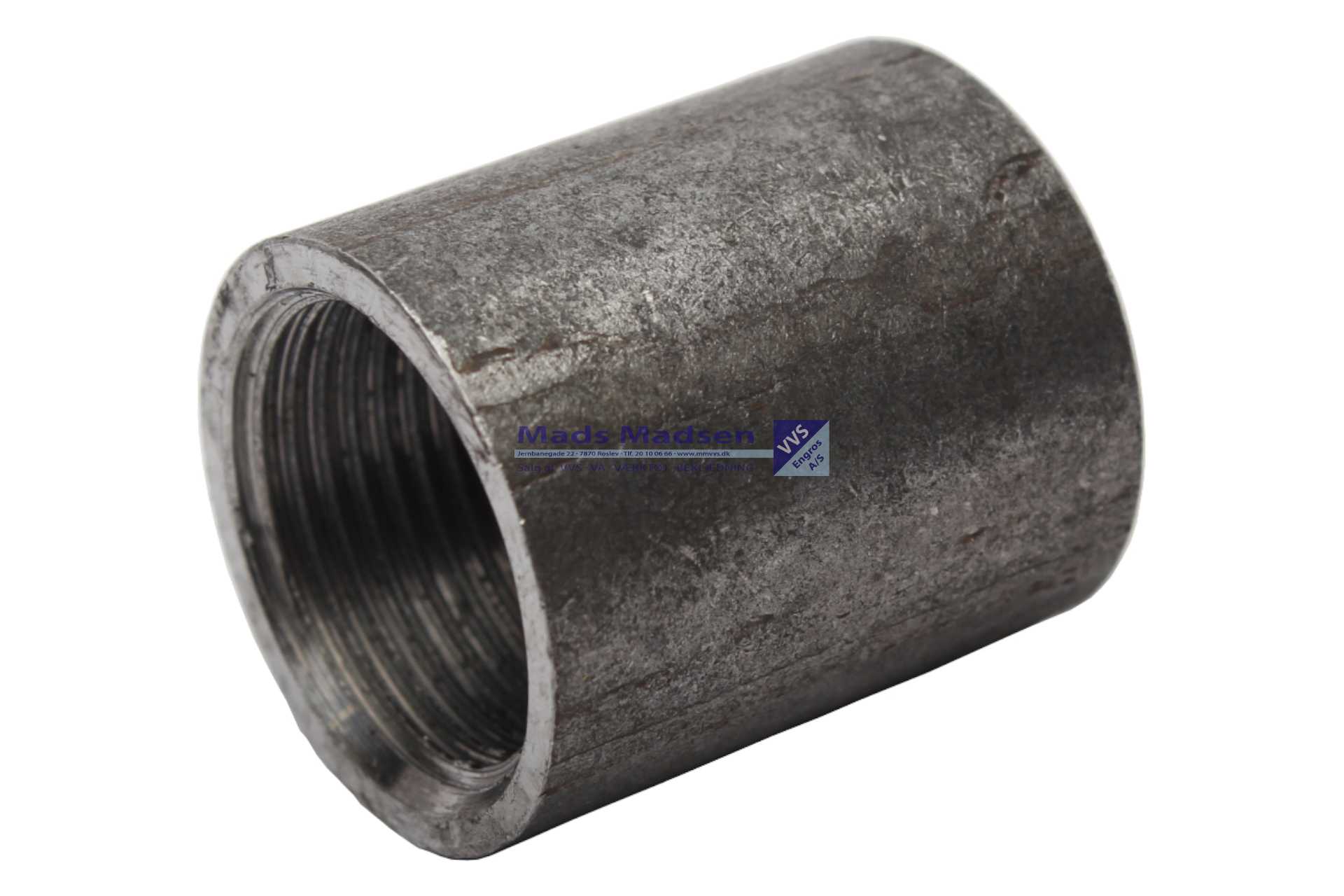 4" sort smedet muffe