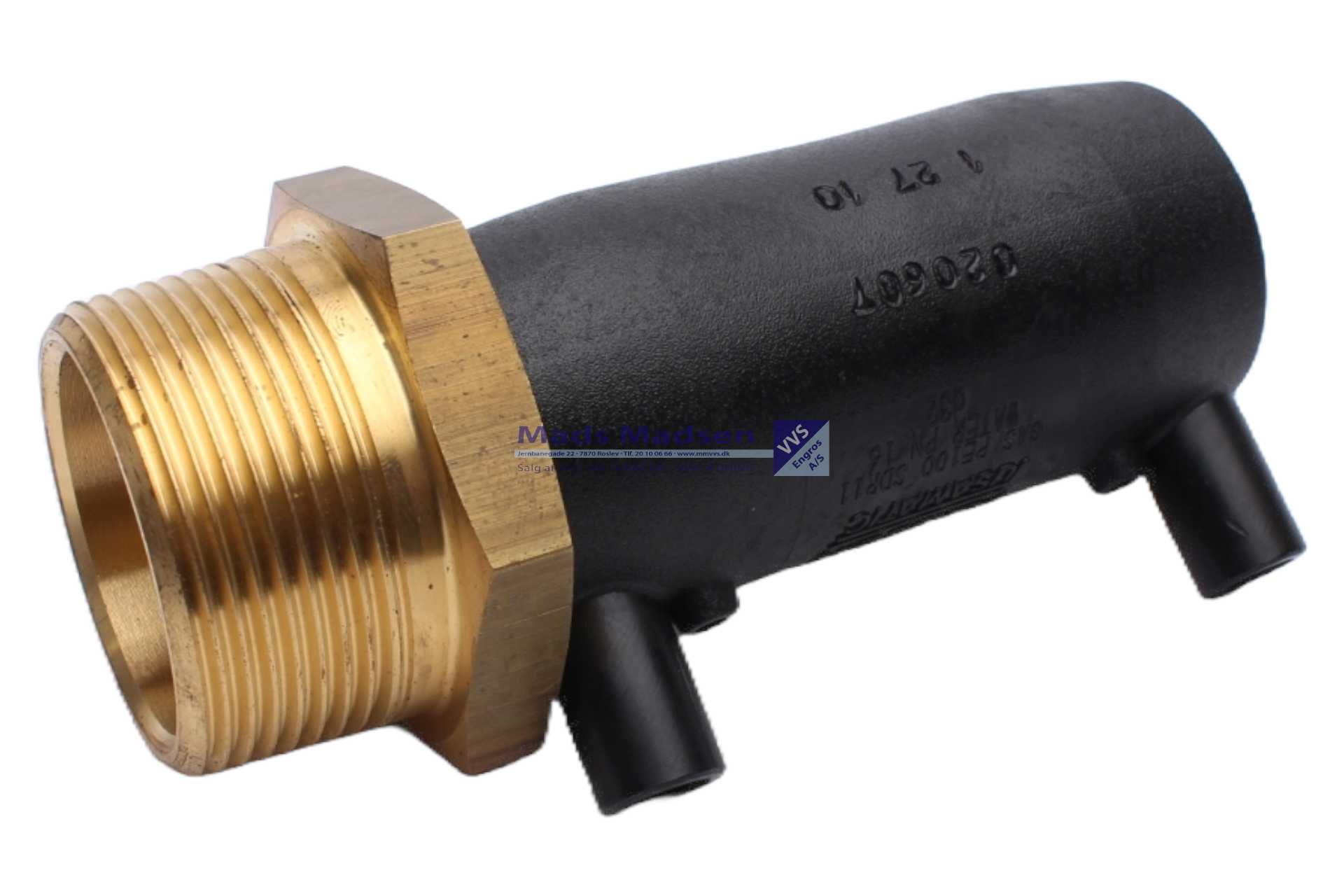 75mm x 2 1/2" Plasson El-overgang m/nippel (S)