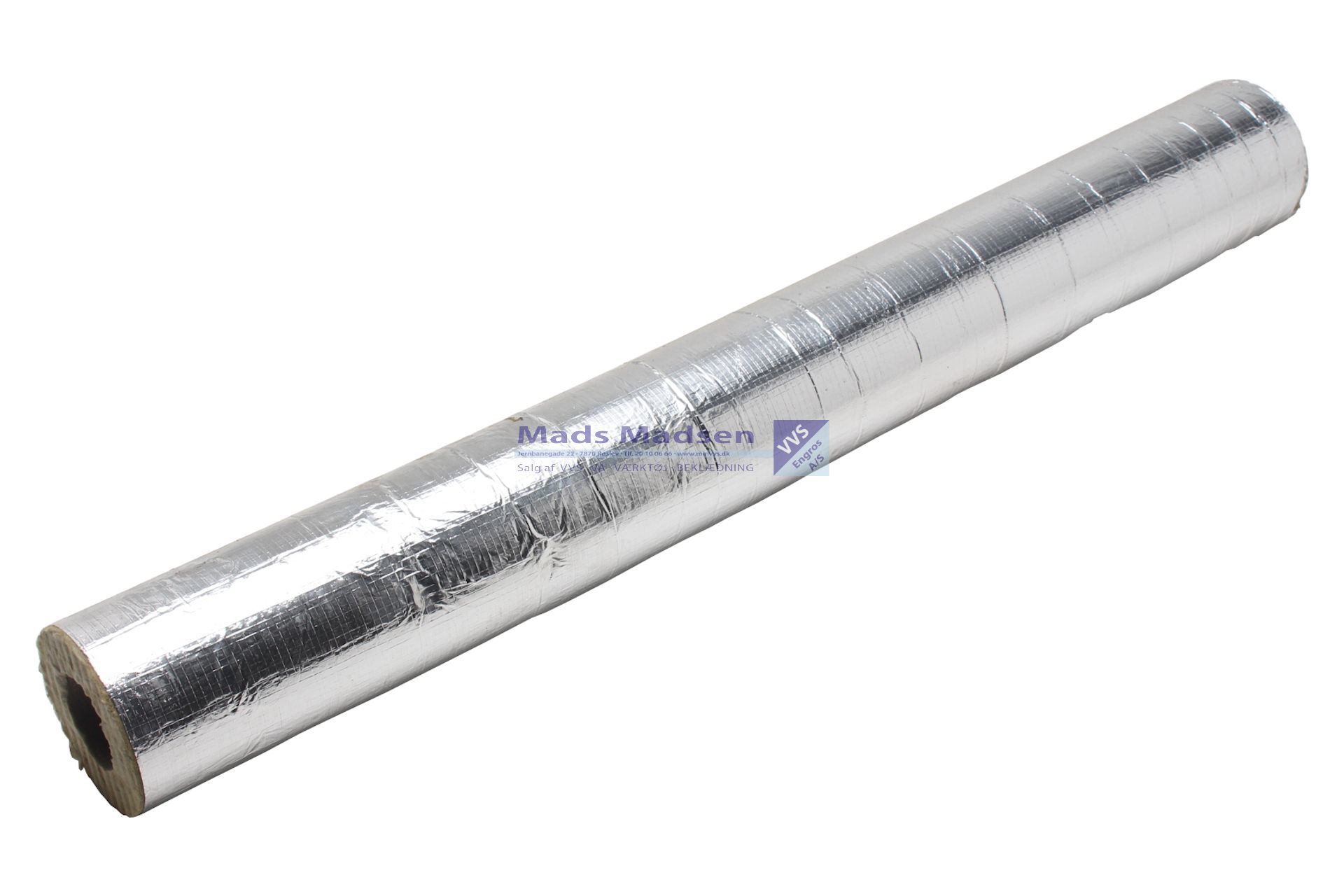 54/30 mm Rockwool alu-armerede rørskål a' 1mtr 9 mtr/krt