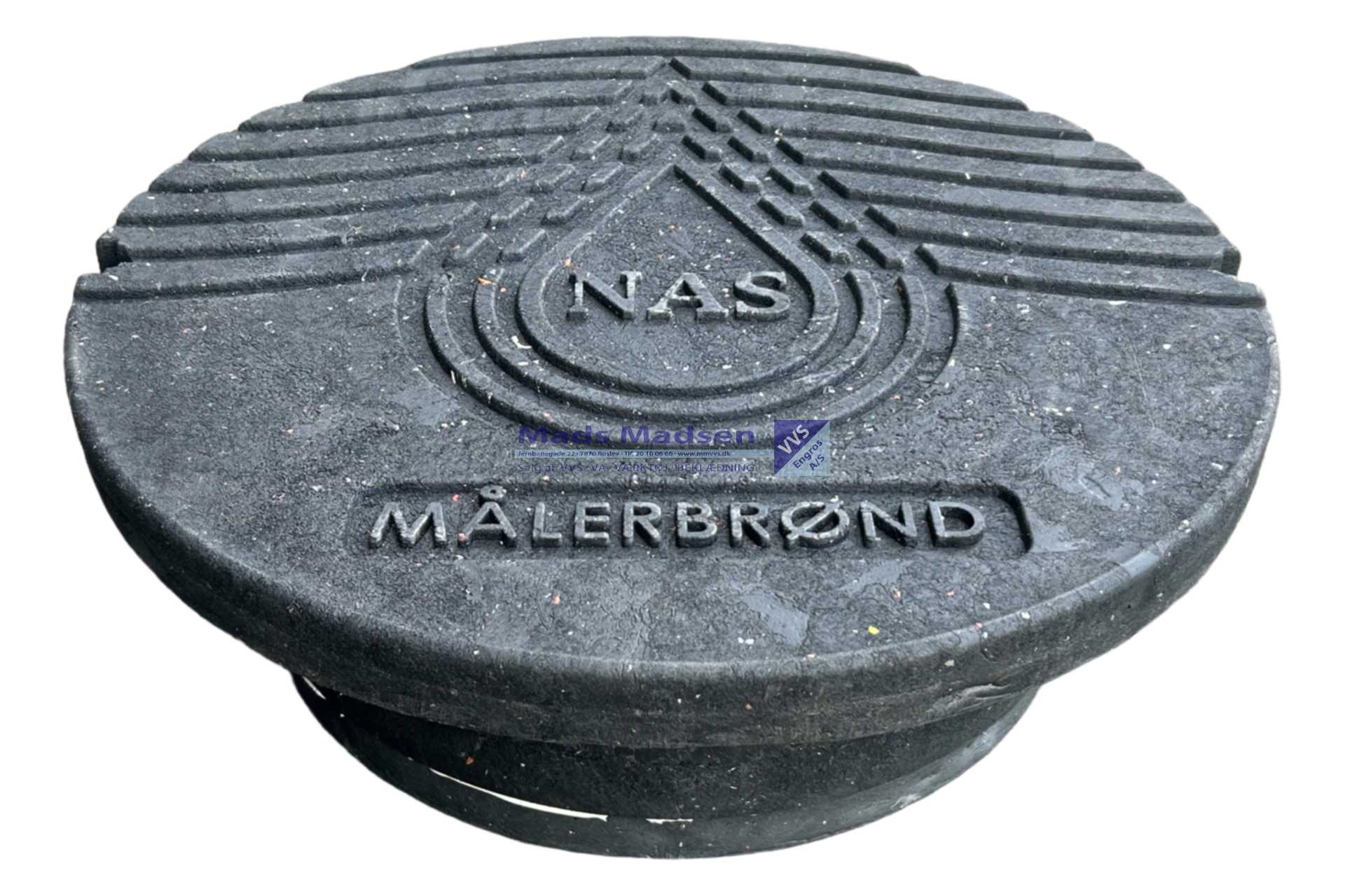 Ø400mm isoleret låg f/vandmålerbrønd (belastning 1000kg ved brug af karm 145972706)