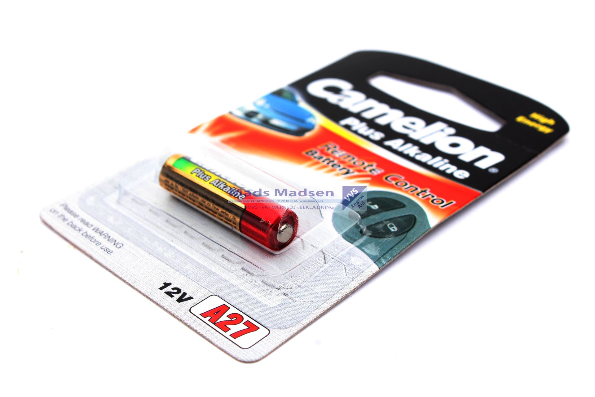 Alkaline Batteri 12V A27 (Fjernbetjeninger)