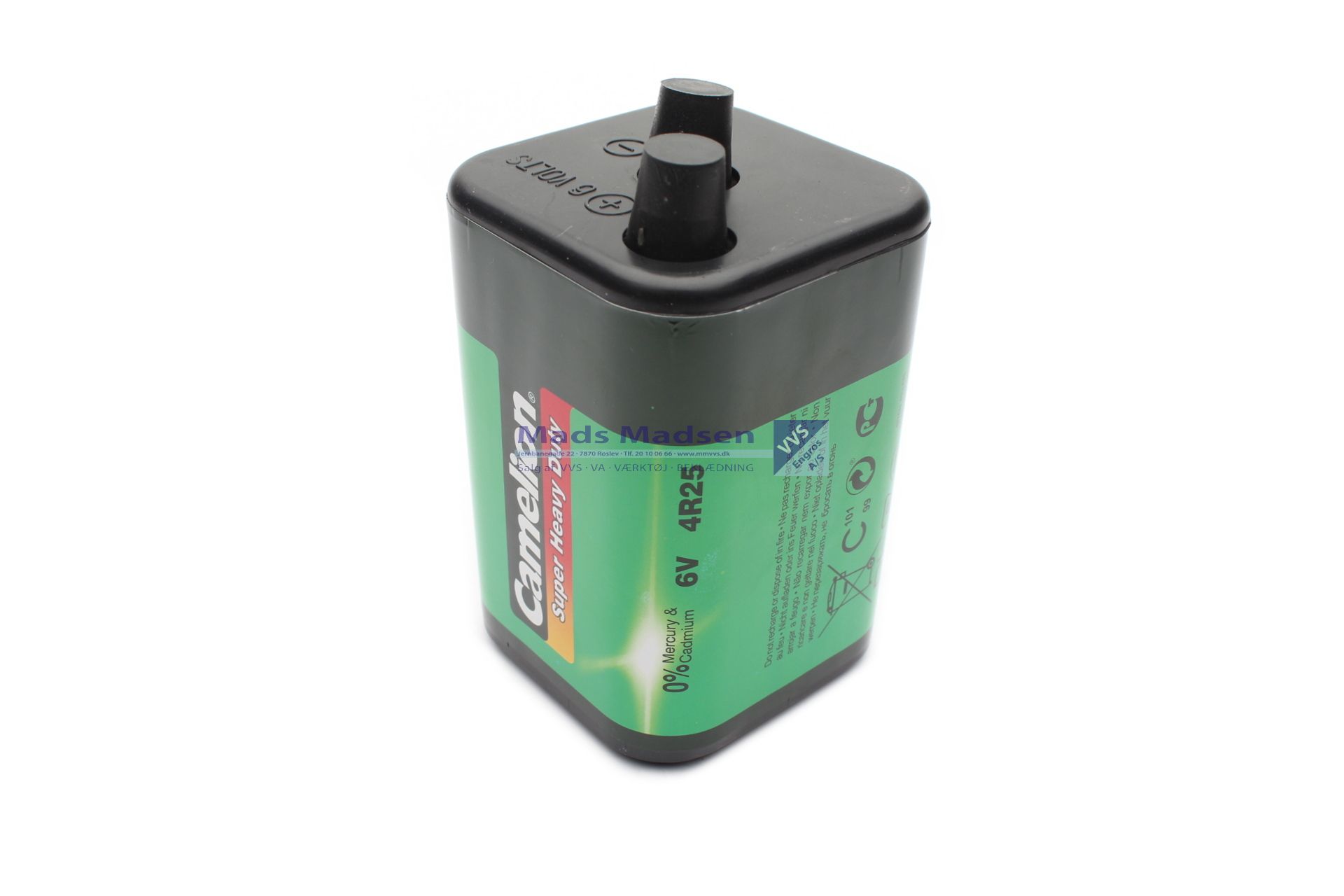 Zink Klorid Batteri 6V 4R25 m/fjeder