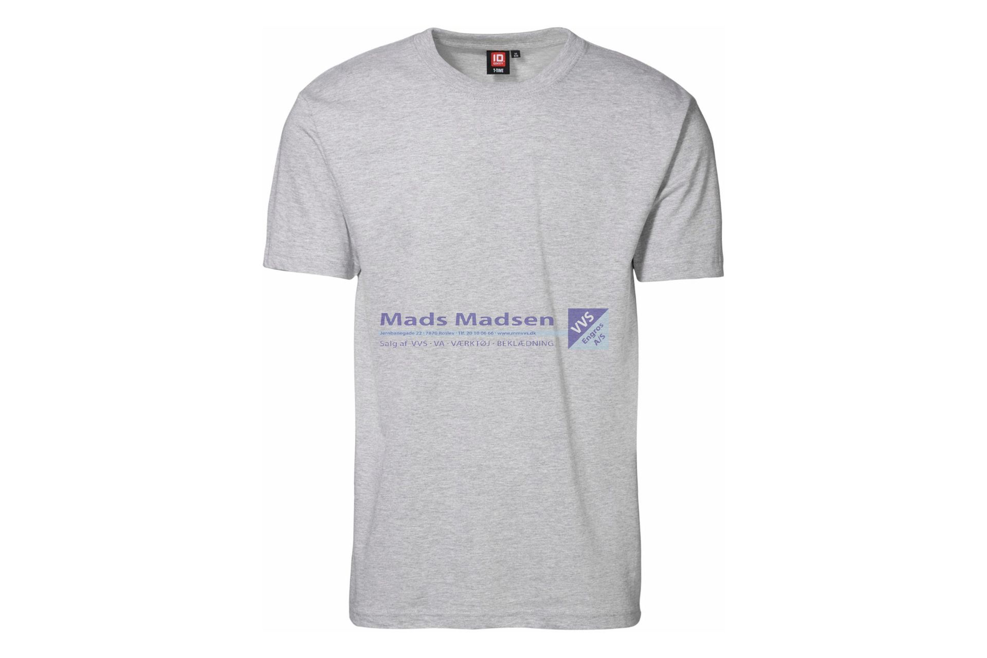 T-Shirt  0510 Grå melange Str. S *NETTOPRIS* (S)