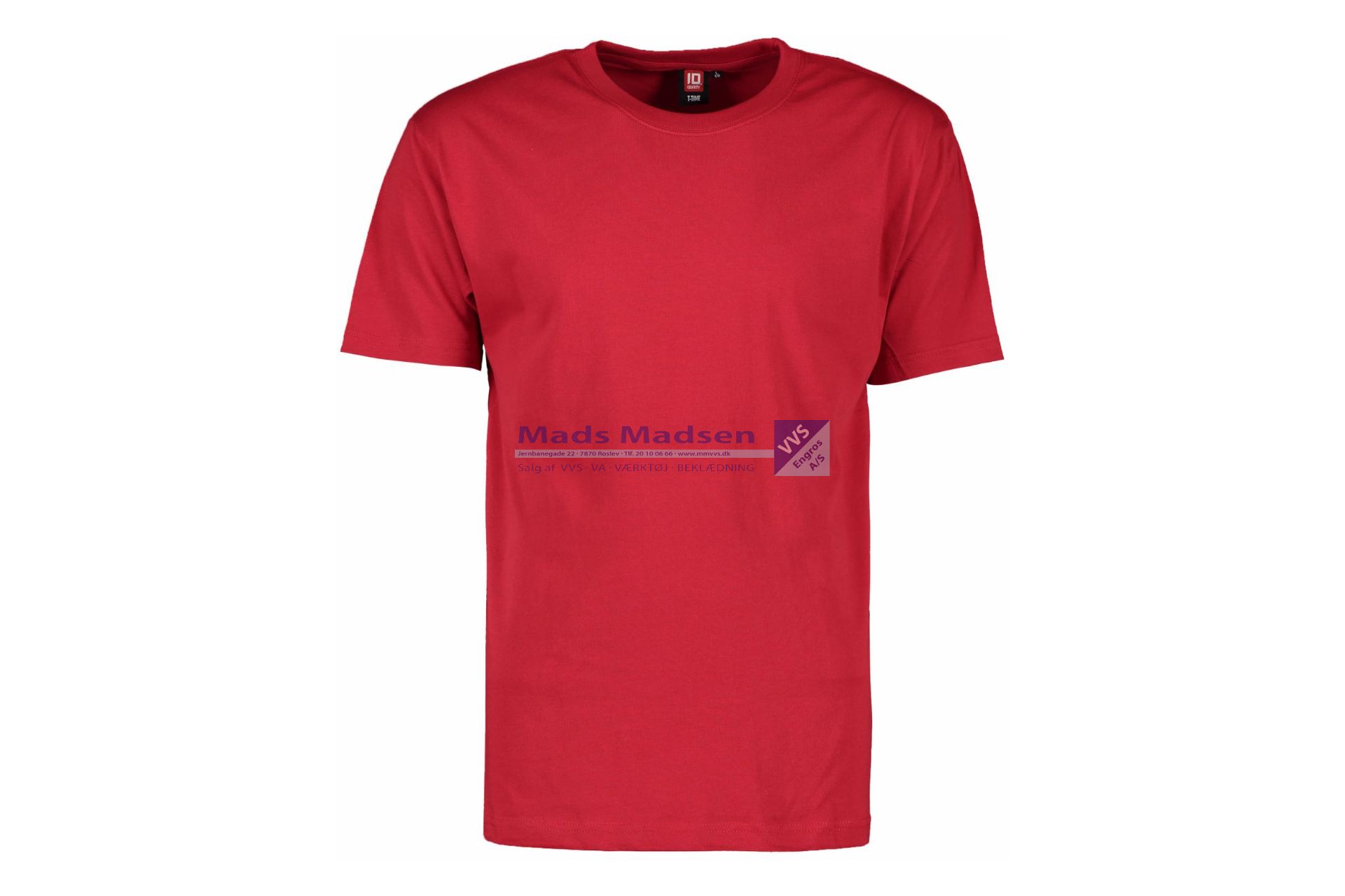 T-Shirt 0510 Rød Str. S *NETTOPRIS* (S)