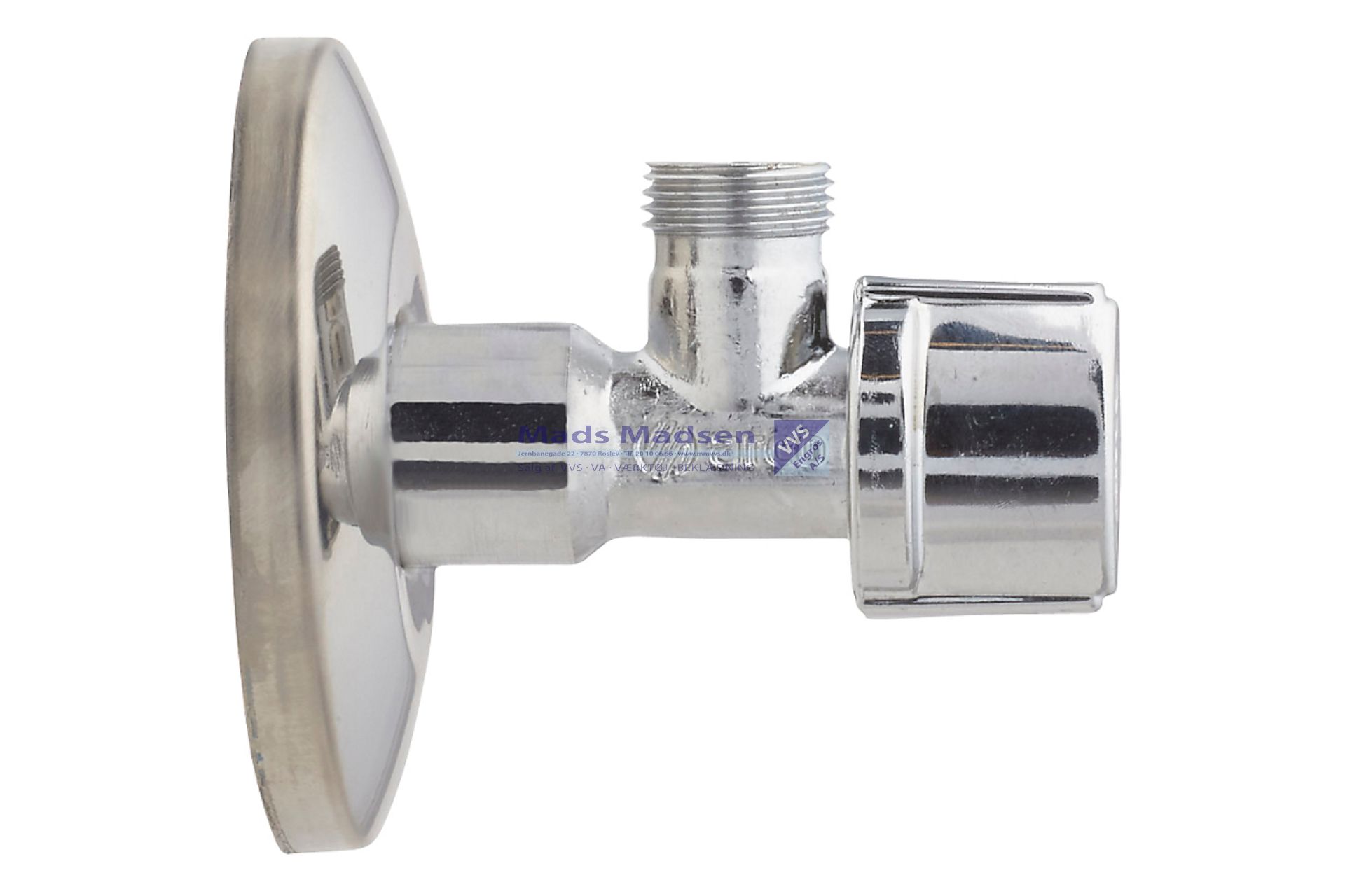 1/2" x 3/8" Arcufix kort mode L=75mm m/67mm roset