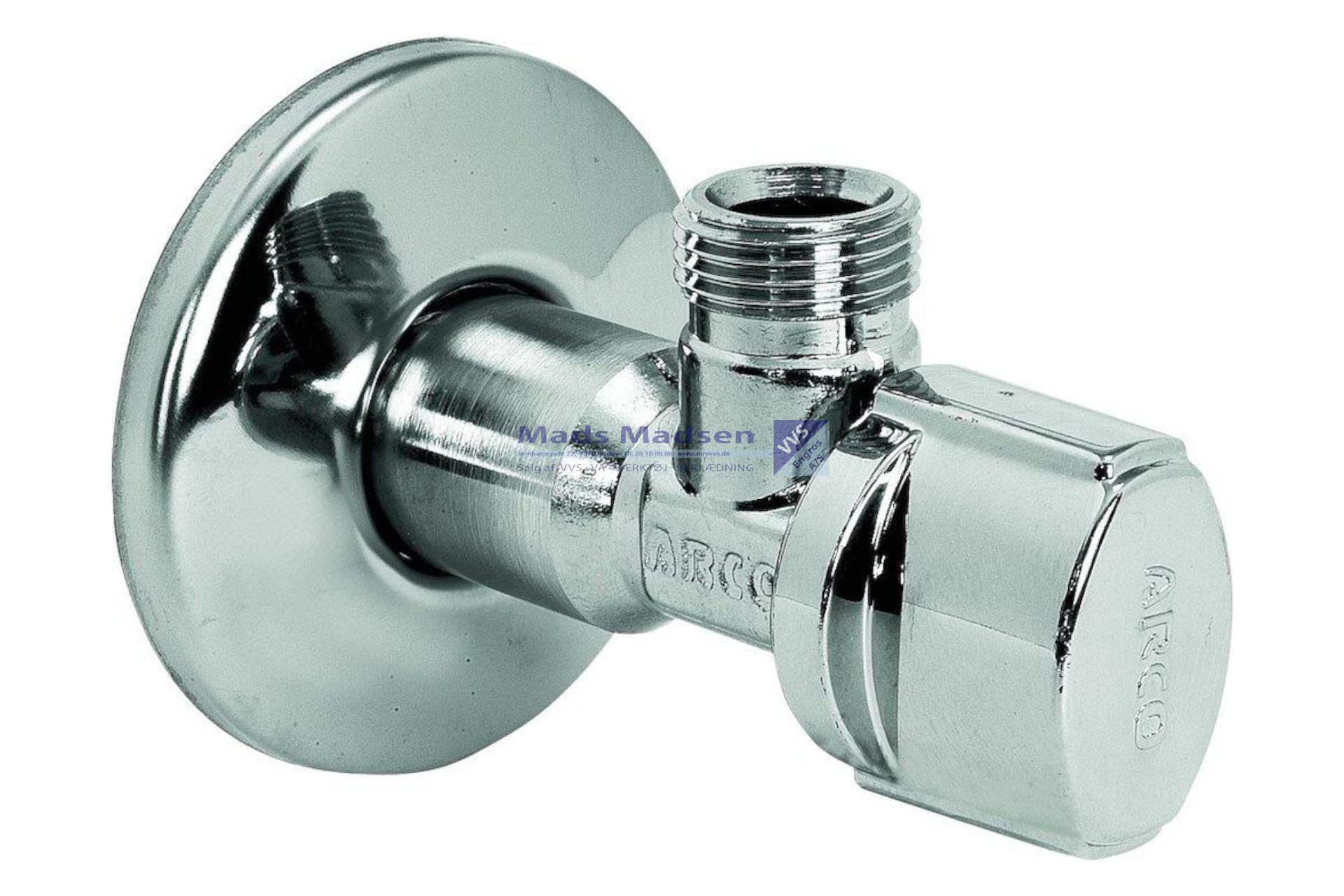 1/2" x 1/2" Arcufix lang model L=90mm m/67mm roset