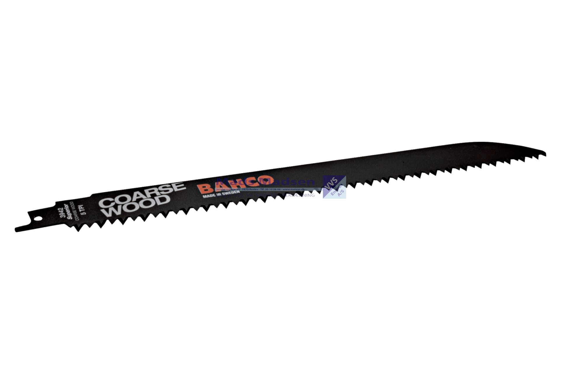 Bajonetsavklinge Bahco 3942-228-5-HSL-2P GROFT TRÆ *NETTOPRIS*