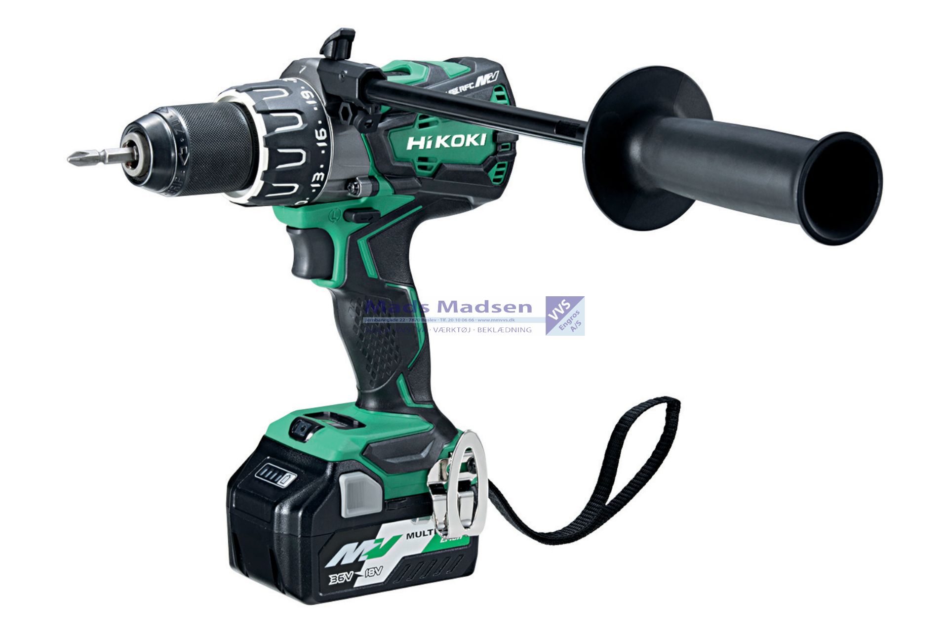 Hitachi / Hikoki Boreskruemaskine DS36DA 36V/2,5Ah MULTIVOLT 138Nm kulfri