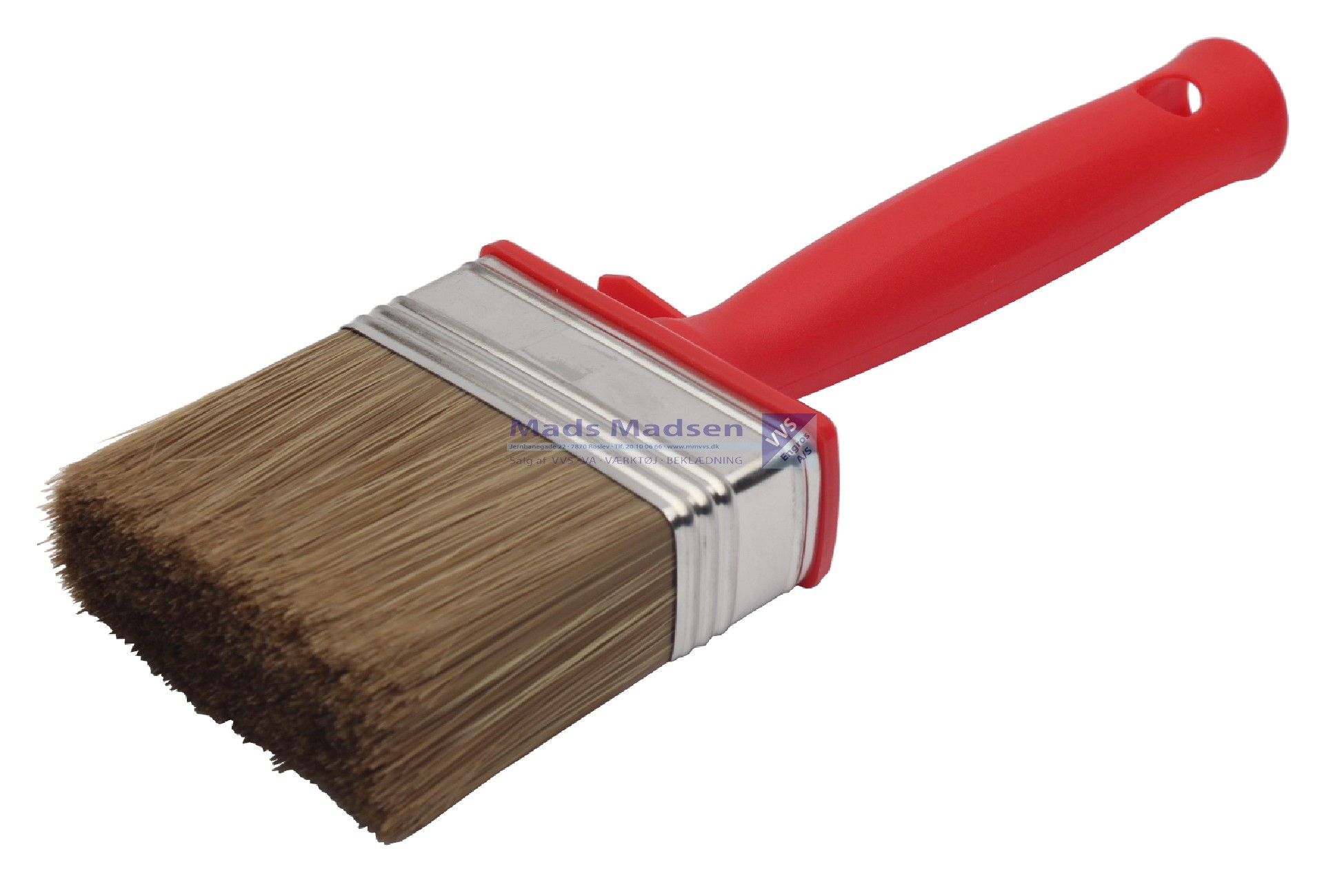 Spekter Facadepensel m/skaft i plast 3 x 7 cm 0910 11170000 *NETTOPRIS*