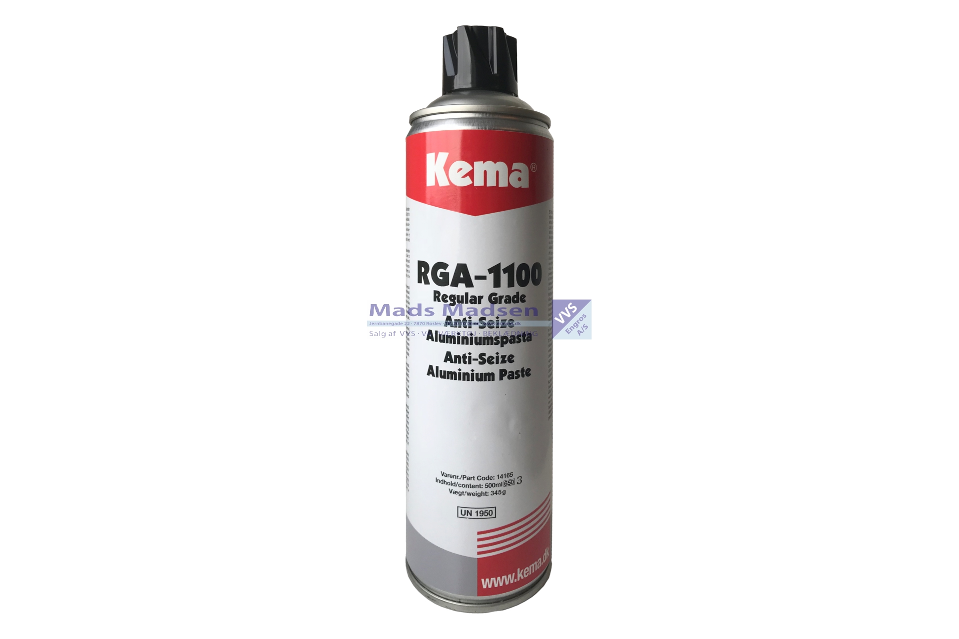 Kema Never-Seez RGA-1100 á 500 ml. UN 1950 - Farekl. 2 - RØD