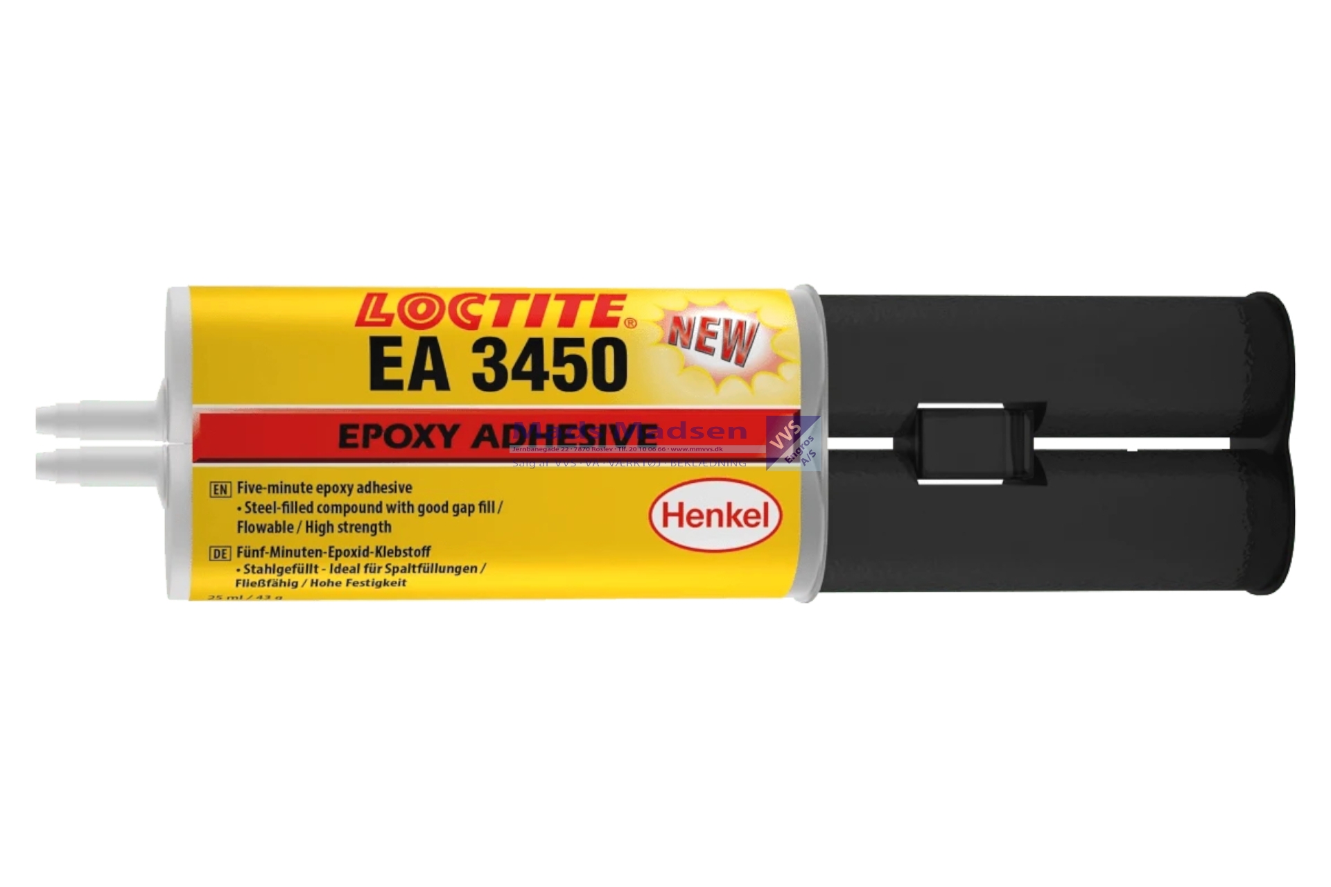 Loctite 2-komponent Epoxy Lim (Metal) 3450 á 24 ml.