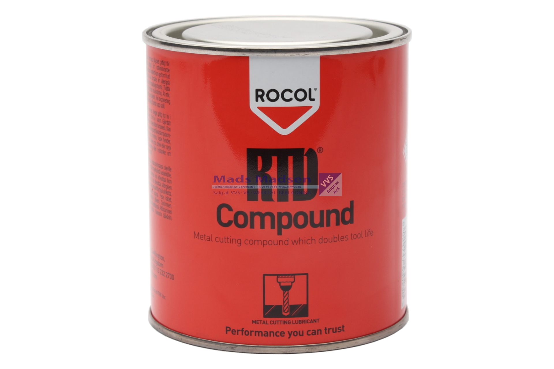 Rocol RTD Compound Skærepasta á 0,5 kg. UN 3077 - Farekl. 9