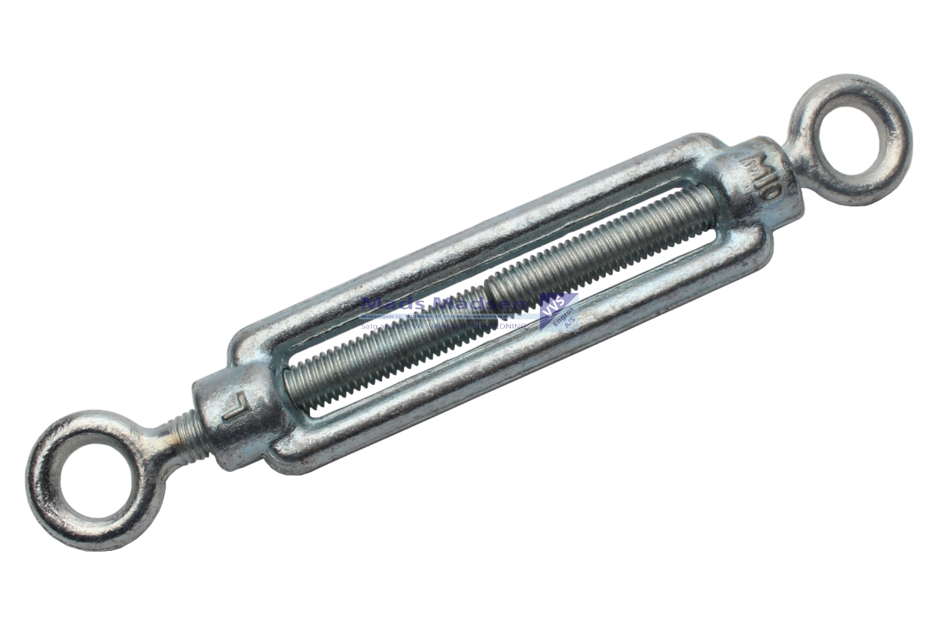 6 mm Bardunstrammer galv. øje-øje
