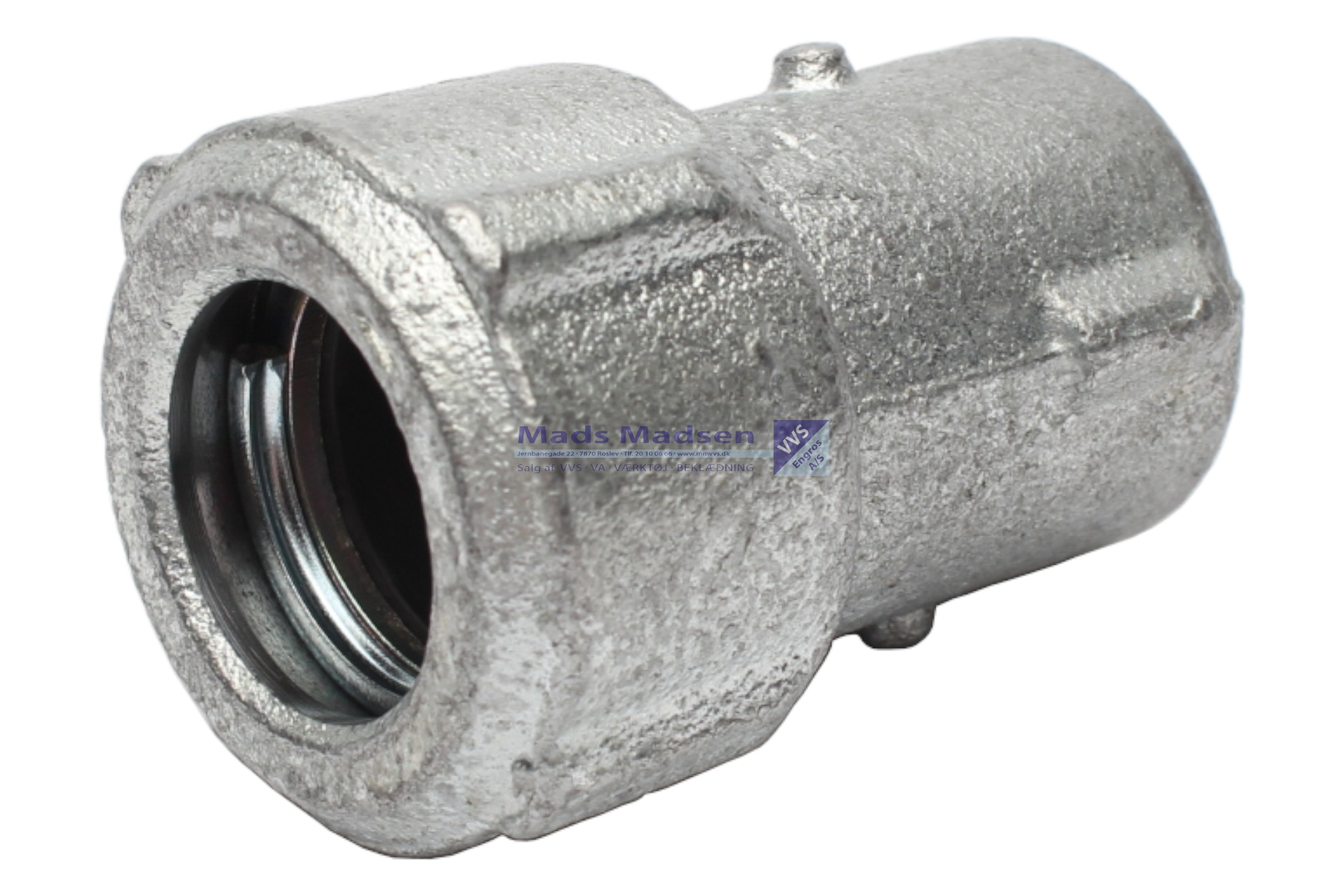 2 1/2" kvik-fit overgangsmuffe stål/RG