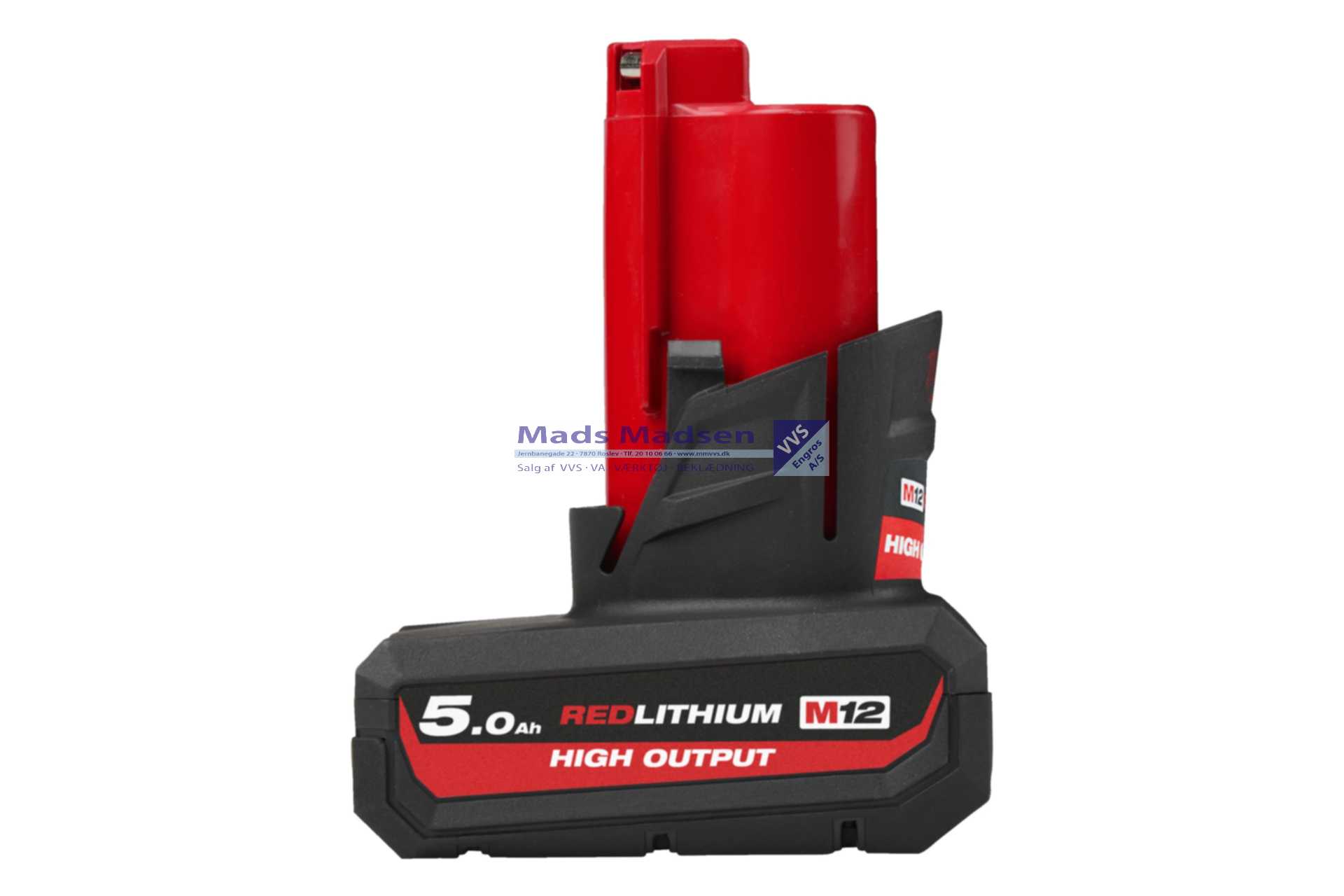 Milwaukee M12 HB5 batteri 5,0 AH 4932480165 *NETTOPRIS*