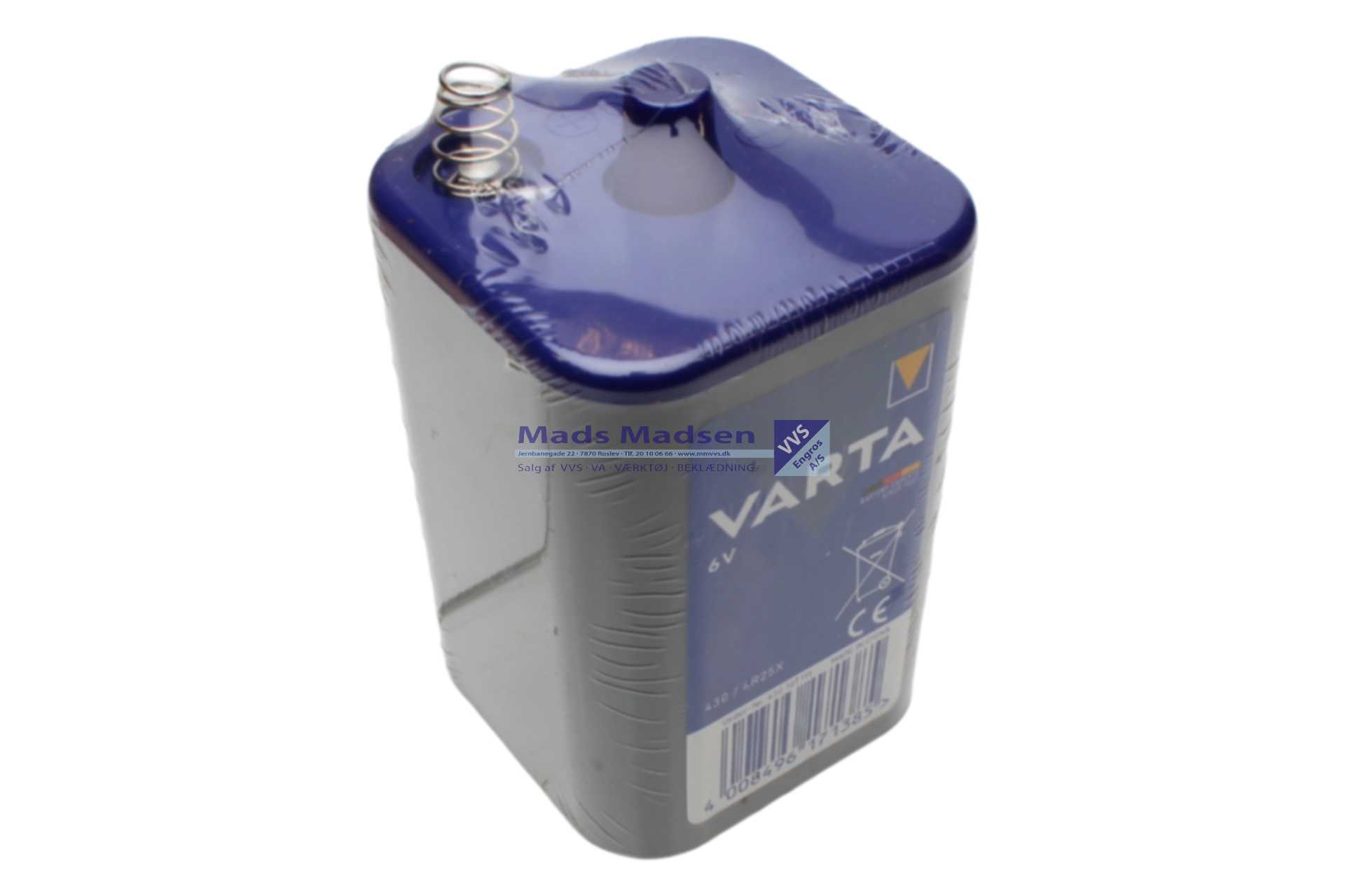 Zink Klorid Batteri 6V 4R25 m/fjeder