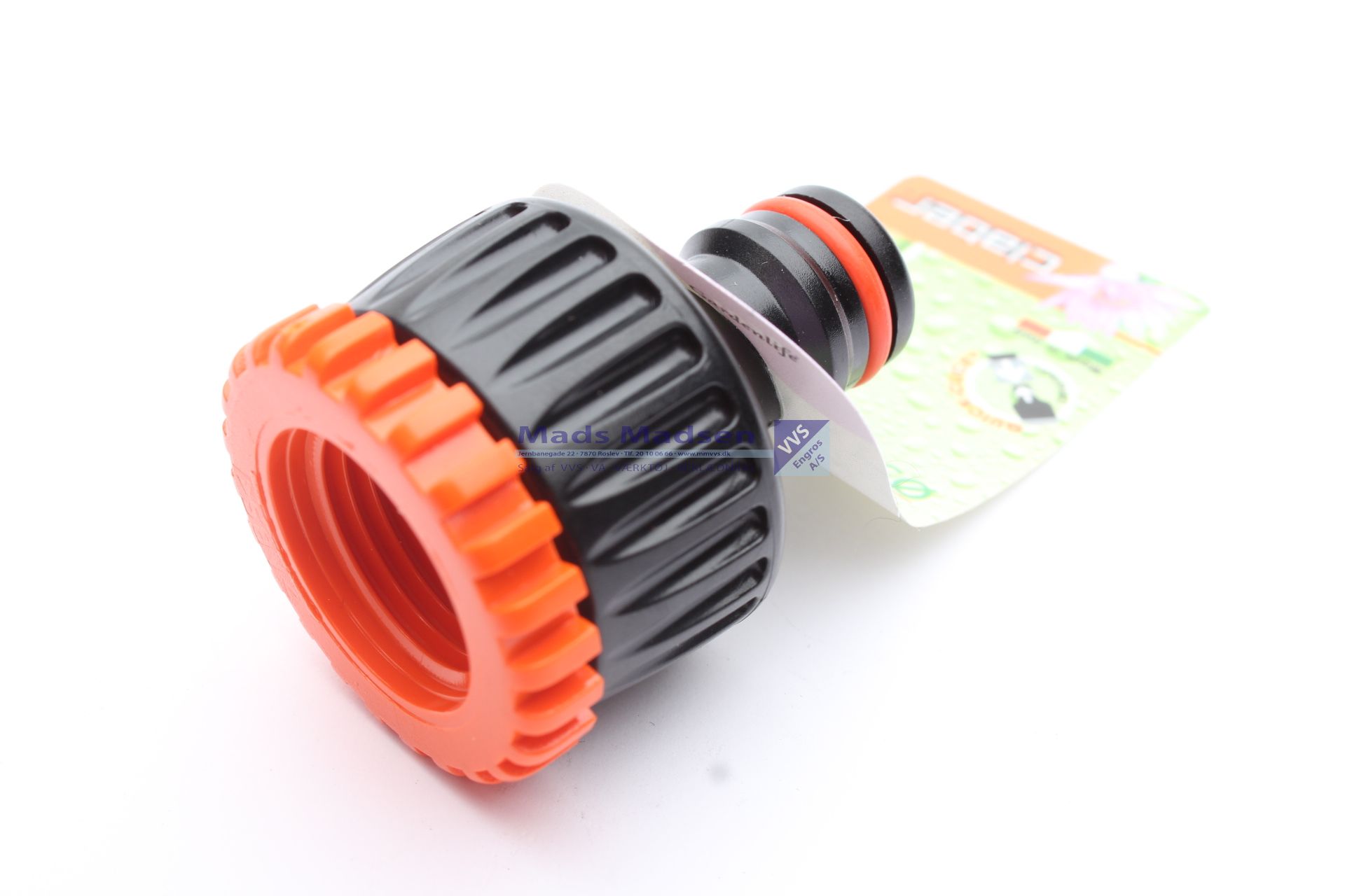 1/2 + 3/4" hanekobling Plast 06.408