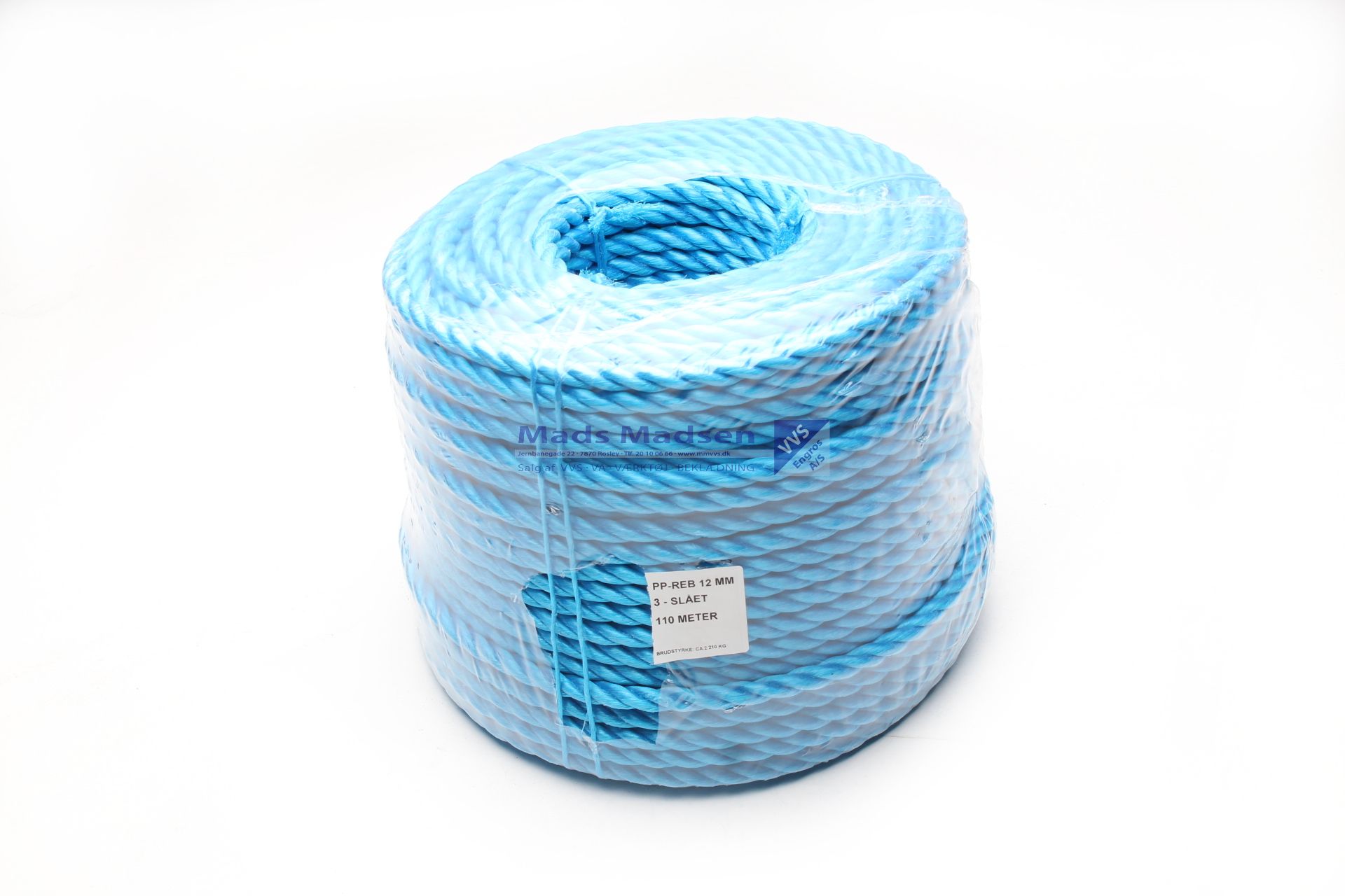 12mm Reb 3-slået Blå a 110mtr