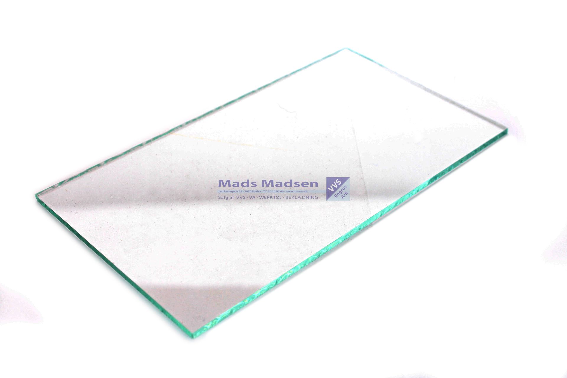 110 x 60mm svejseglas Klar