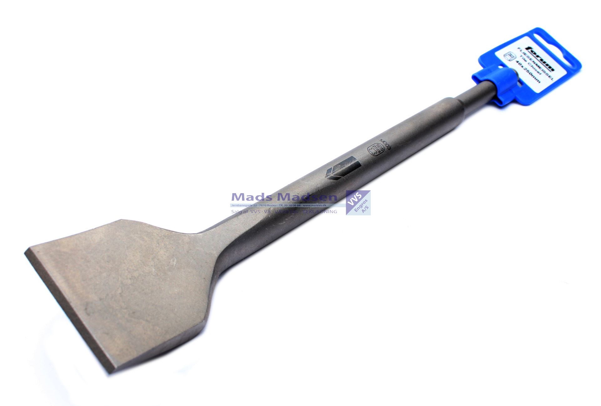 40 x 250mm SDS-PLUS Flisemejsel bøjet