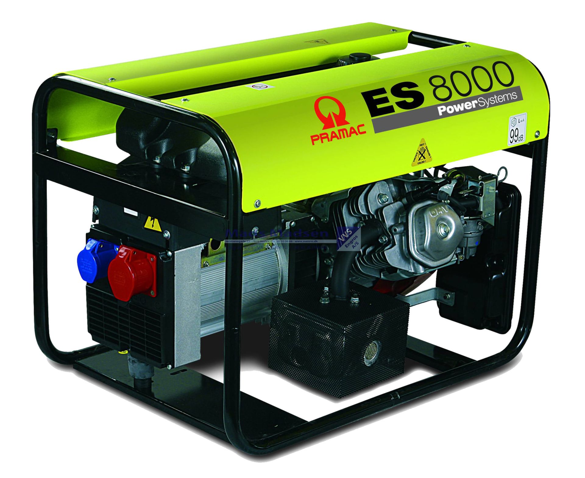 Benzingenerator ES8000THHPI Honda GX390 motor 230/400V 11,0HK 6,6Kw 2x230V-1x400V 1414440