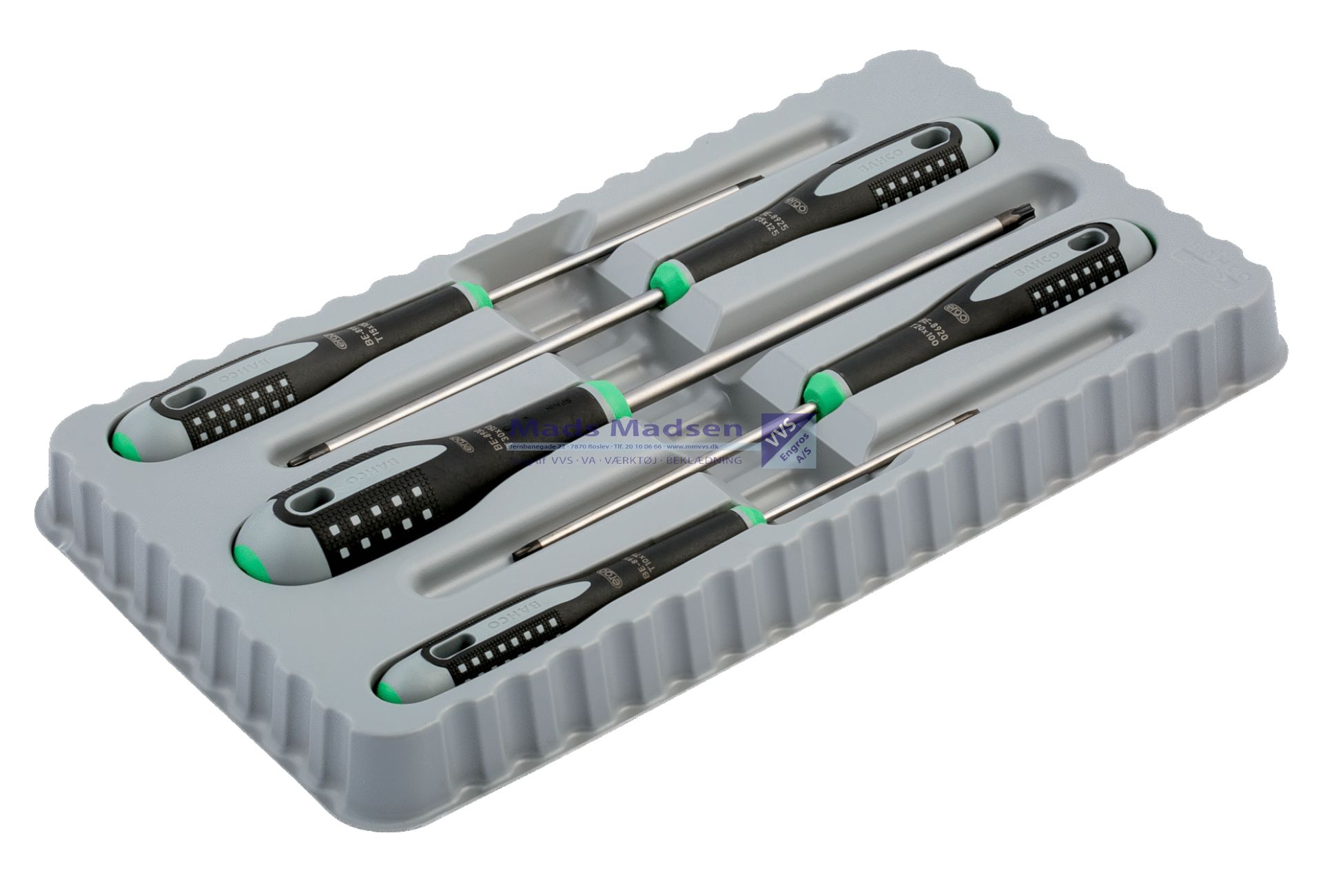 Skruetrækkersæt Bahco Ergo Torx BE-9885 5/TX 5 dele *NETTOPRIS* (K)