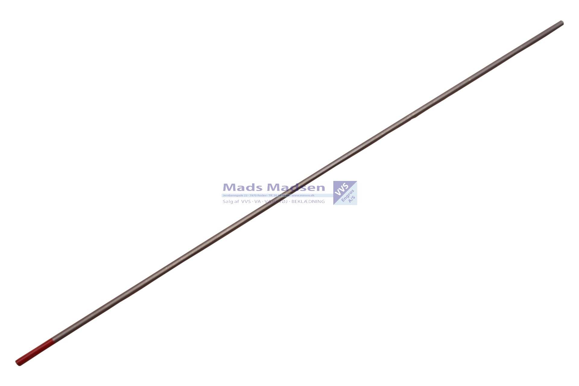 2,4 x 175mm Wolfram elektrode rød Jern og rustfri (S)