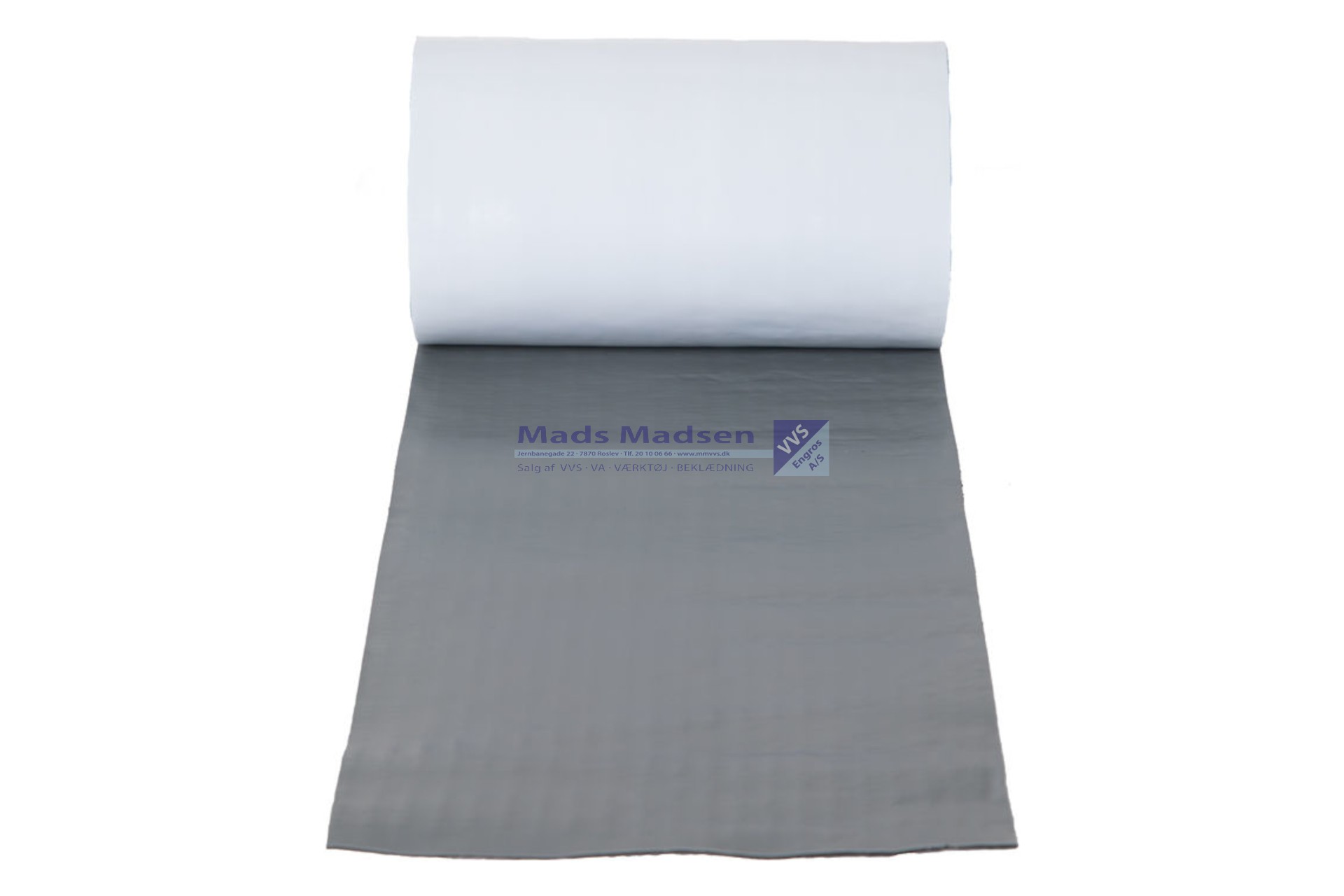 Sabetoflex flex inddækningsrulle grå 1120 x 5000mm m/indlagt aluminiums net G11205000A
