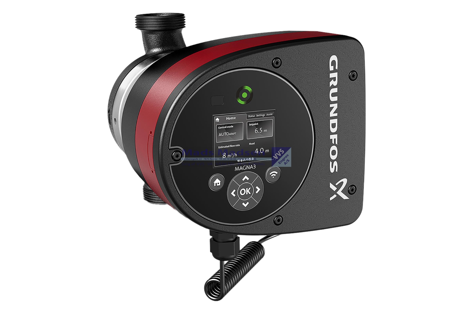 Grundfos Magna3 25-80 180mm RG 1 1/2"
