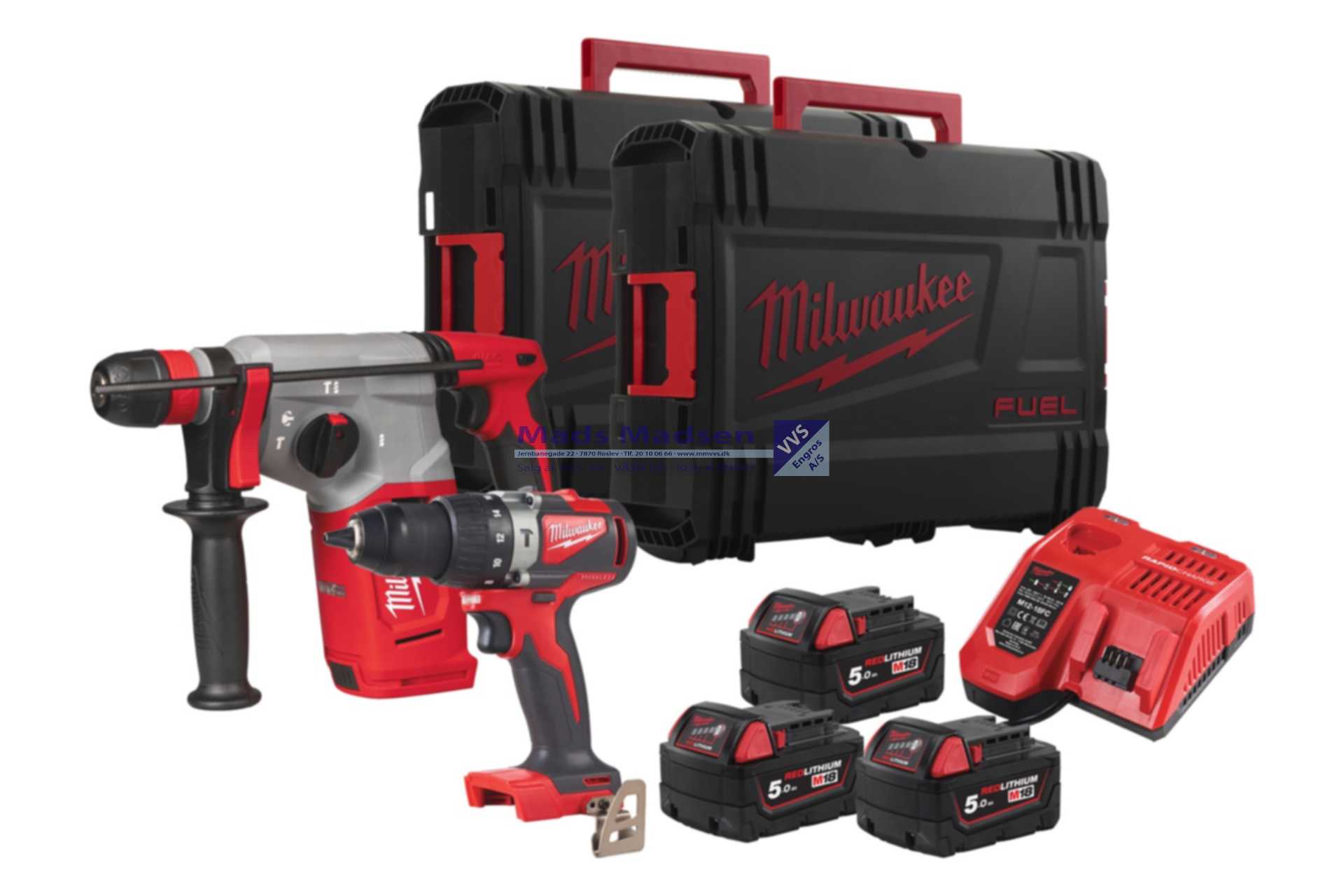 Milwaukee Powerpack M18 BLPP2C2-503XEU 4933492527 *NETTOPRIS* XXX