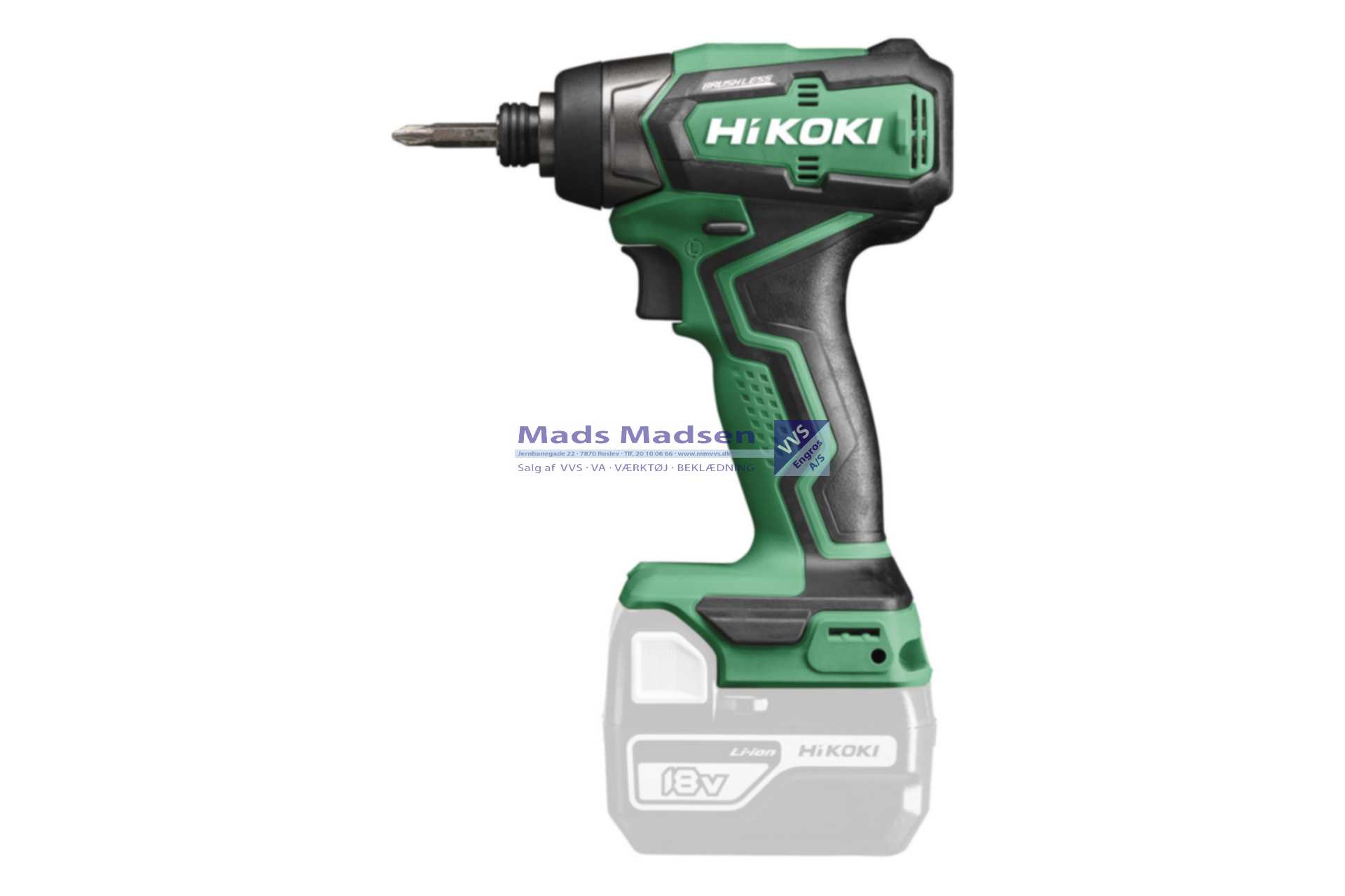 Hitachi / Hikoki Slagskruetrækker 18V WH18DDW2Z TOOL ONLY *NETTOPRIS*