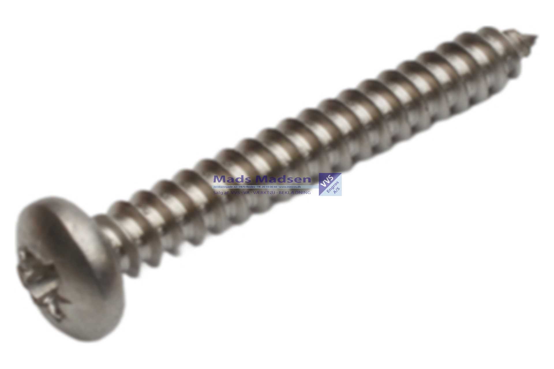 4,8 x 32 Pladeskrue DIN 7981C A2 PH PZ 500 stk/pk