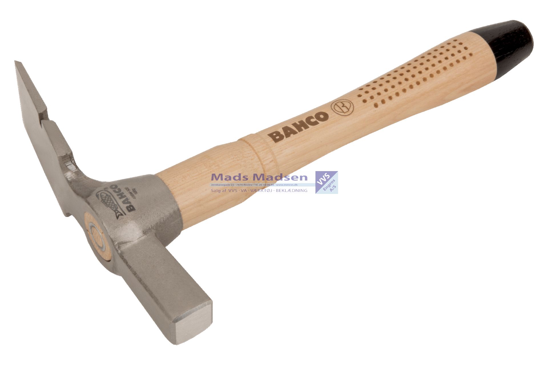 Murerhammer Bahco 486W-600 gr. med hickoryskaft *NETTOPRIS*