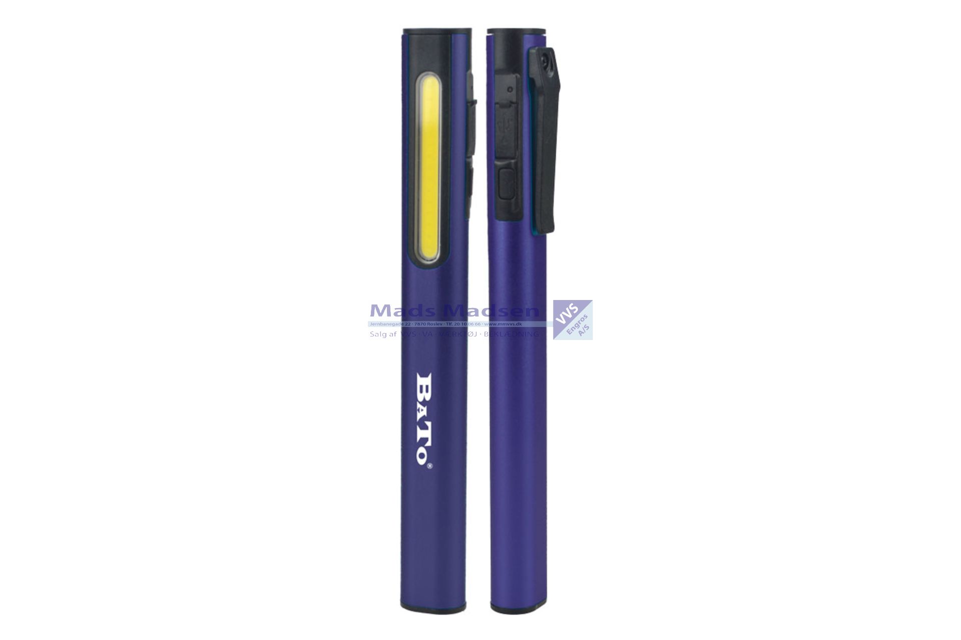 Bato LED Penlygte med magnet 3W 220 lumen USB opladelig 6521