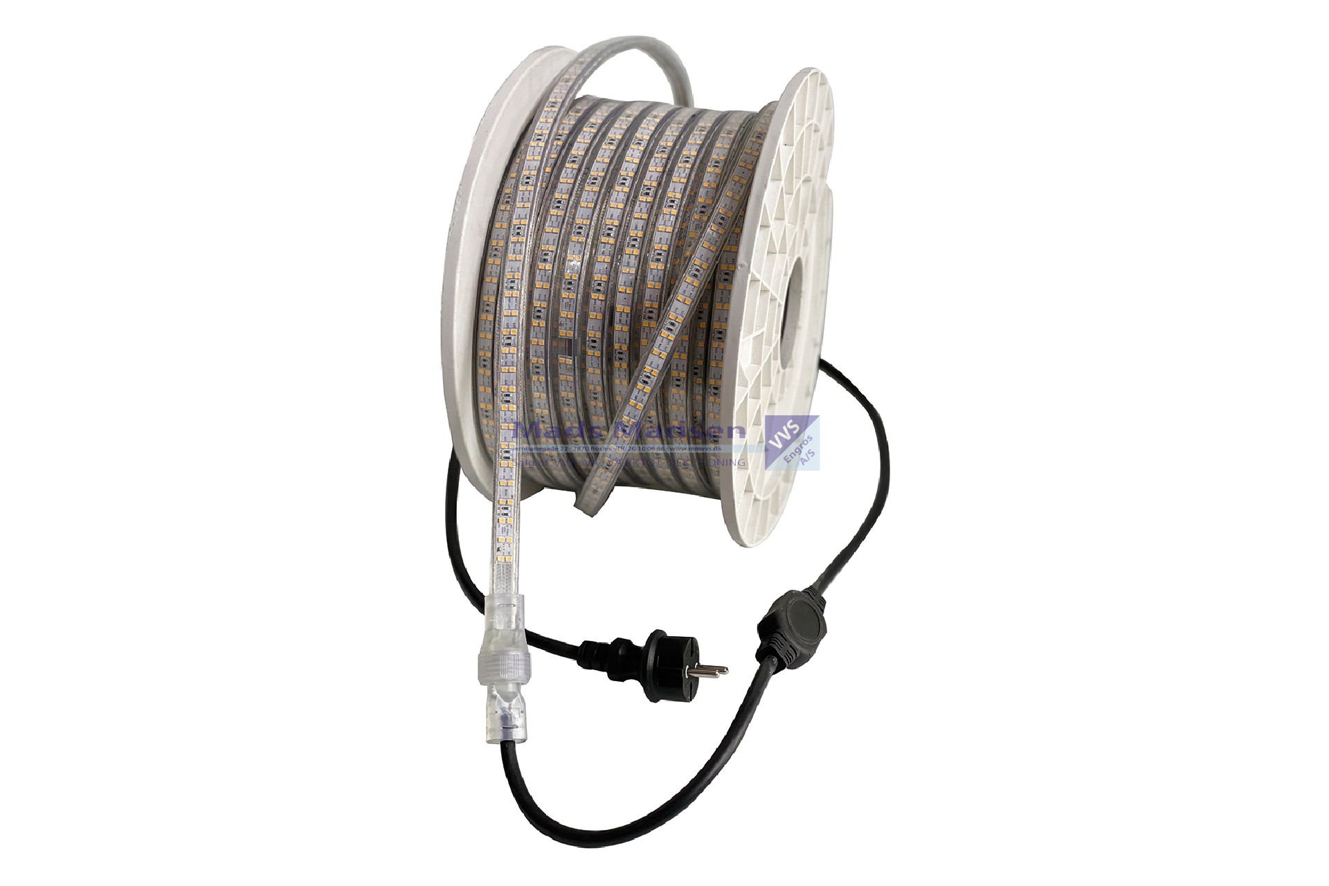 Blue Electric Flex-Line LED-Strip V2,0 1500 Lumen/mtr IP65 á 100 mtr 1,5mtr.kabel 230V 36373