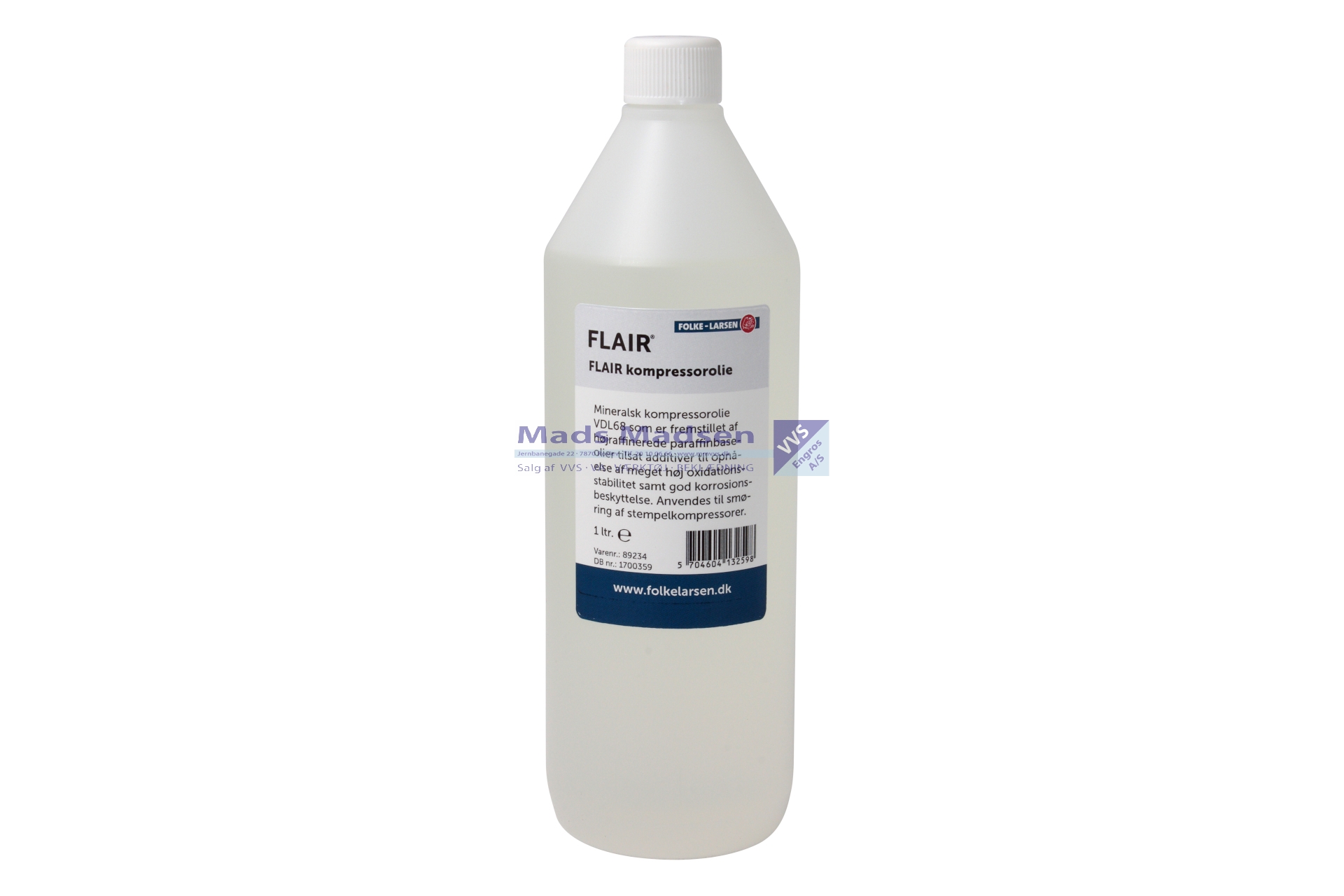 Kompressorolie Mineralsk á 1 ltr VDL 68