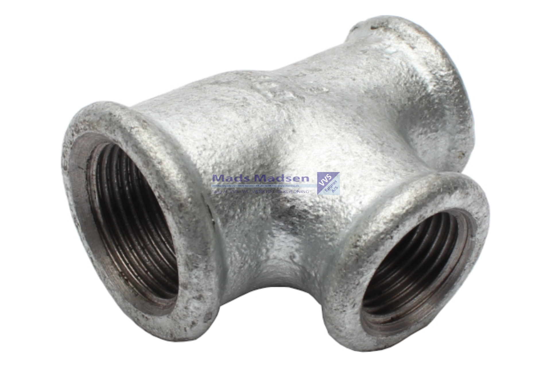 1" x 1/2" x 1/2" galv. tee (S)