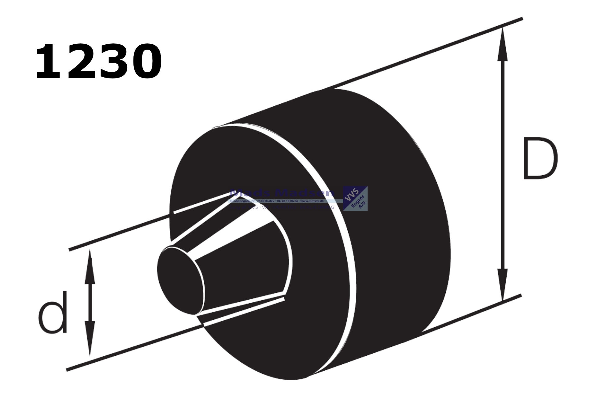 16-40 90mm Logstor silikone beskyttelseshætte 1230 0090000000