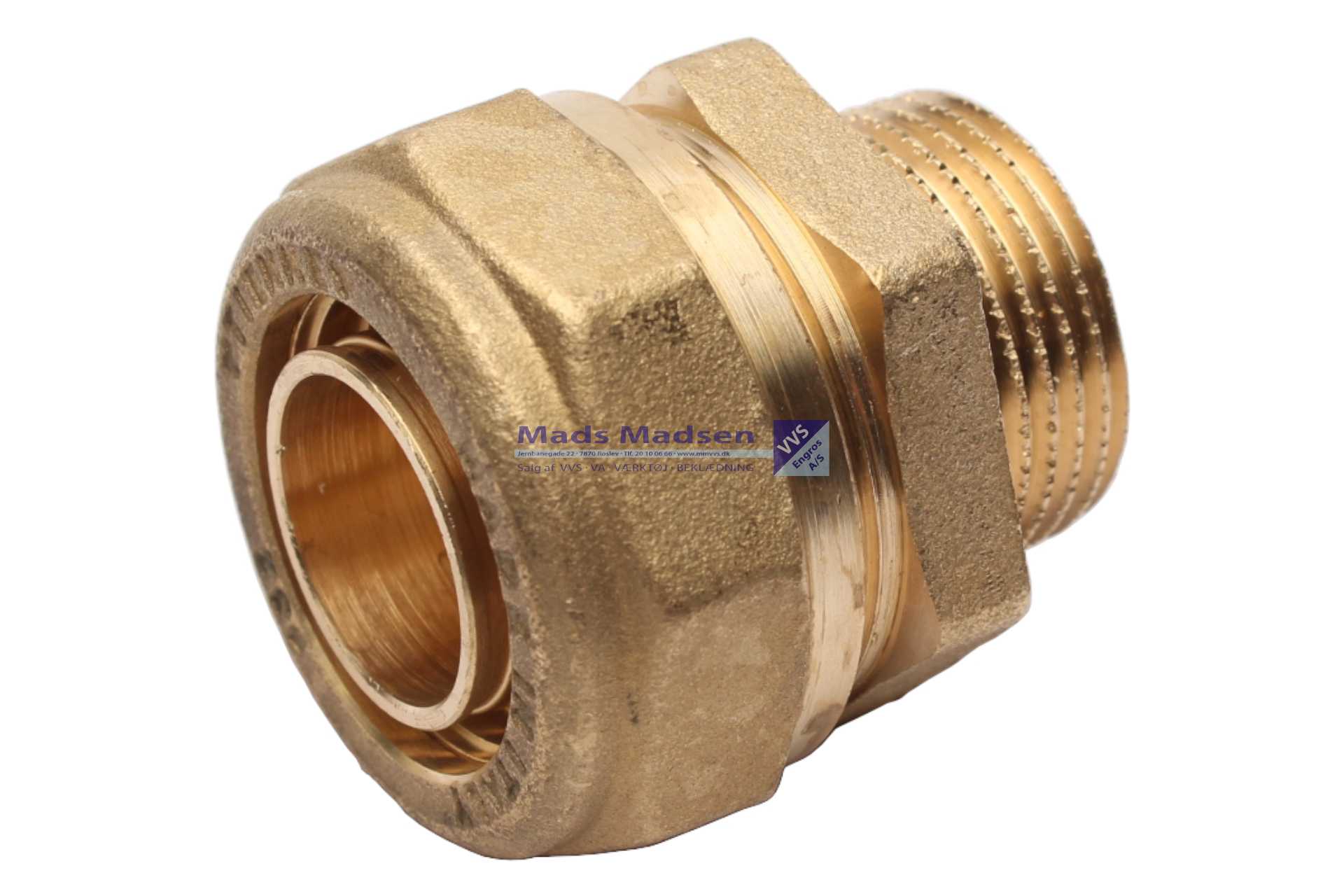 25 x 2,3mm x 3/4" kobling nippel f/præ-iso PN6