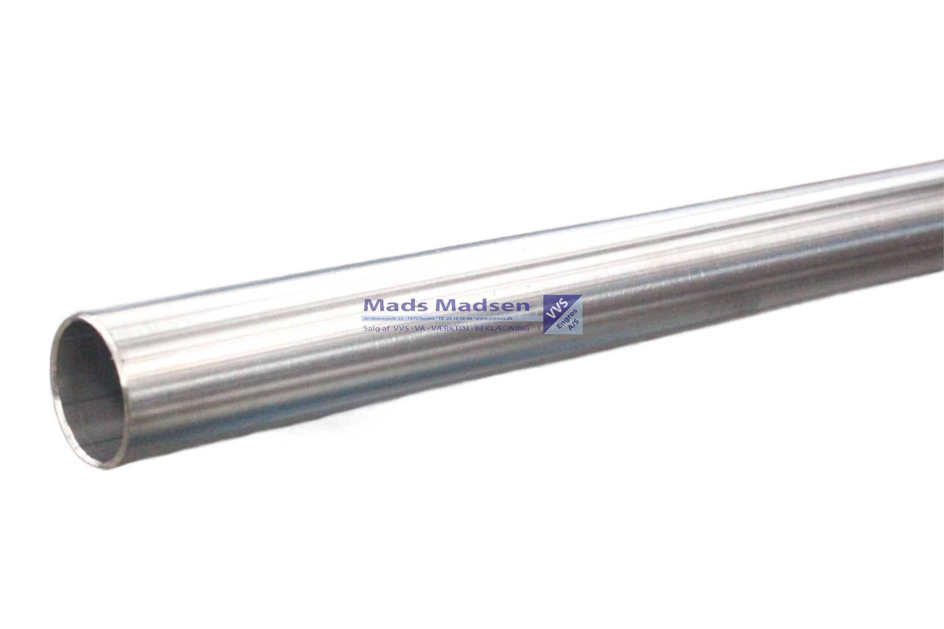 22 x 1,2mm RacMet RF/SF 1.4404 AISI 316L pres rør 6 mtr/lgd