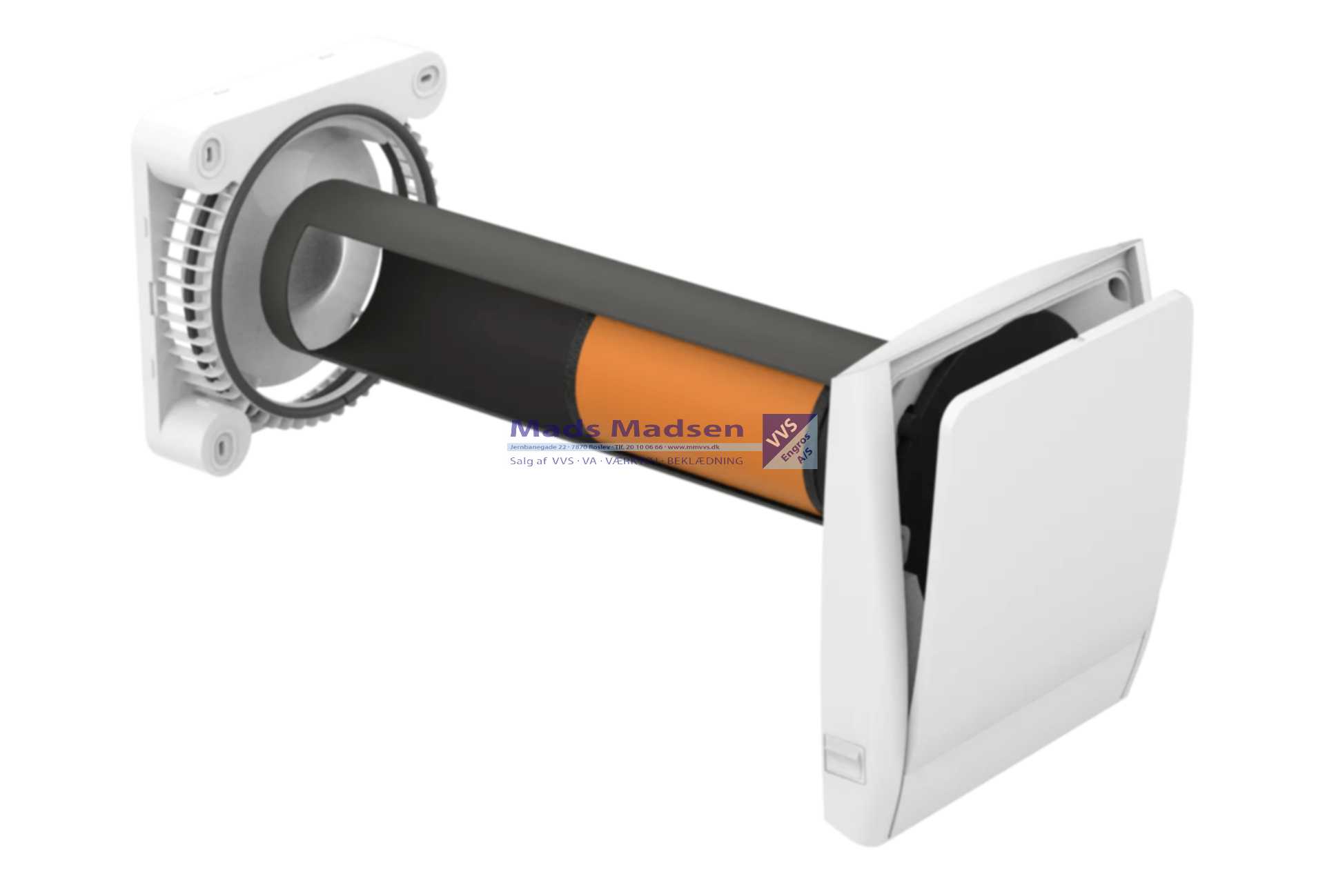 Wavin Ø100mm varmegenvinding / ventilationsunit Ventiza PP30 dHRU-01