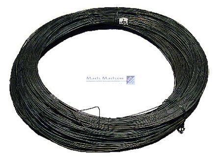 2,04mm sort jerntråd rl á 25 kg (S)