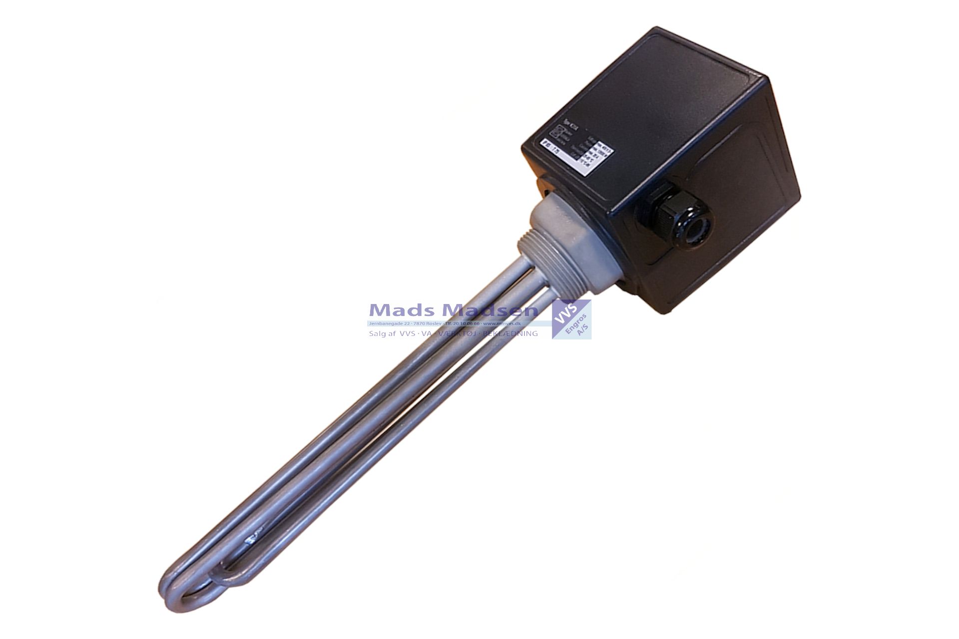 1 1/2" Denviro elpatron 3kw m/termostat (S)