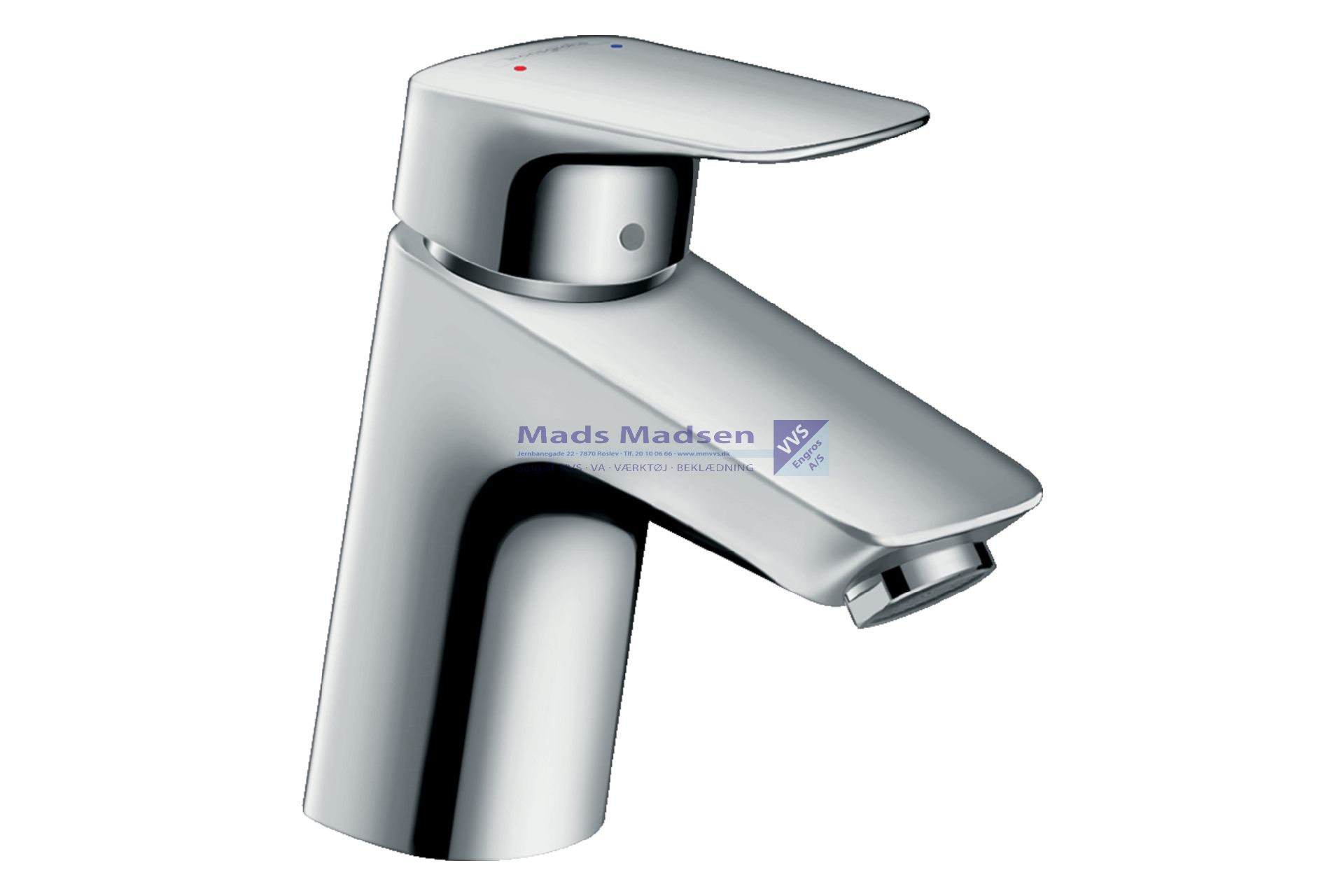 HansGrohe Logis 70 krom hdv.batteri m/ løft-op bundventil