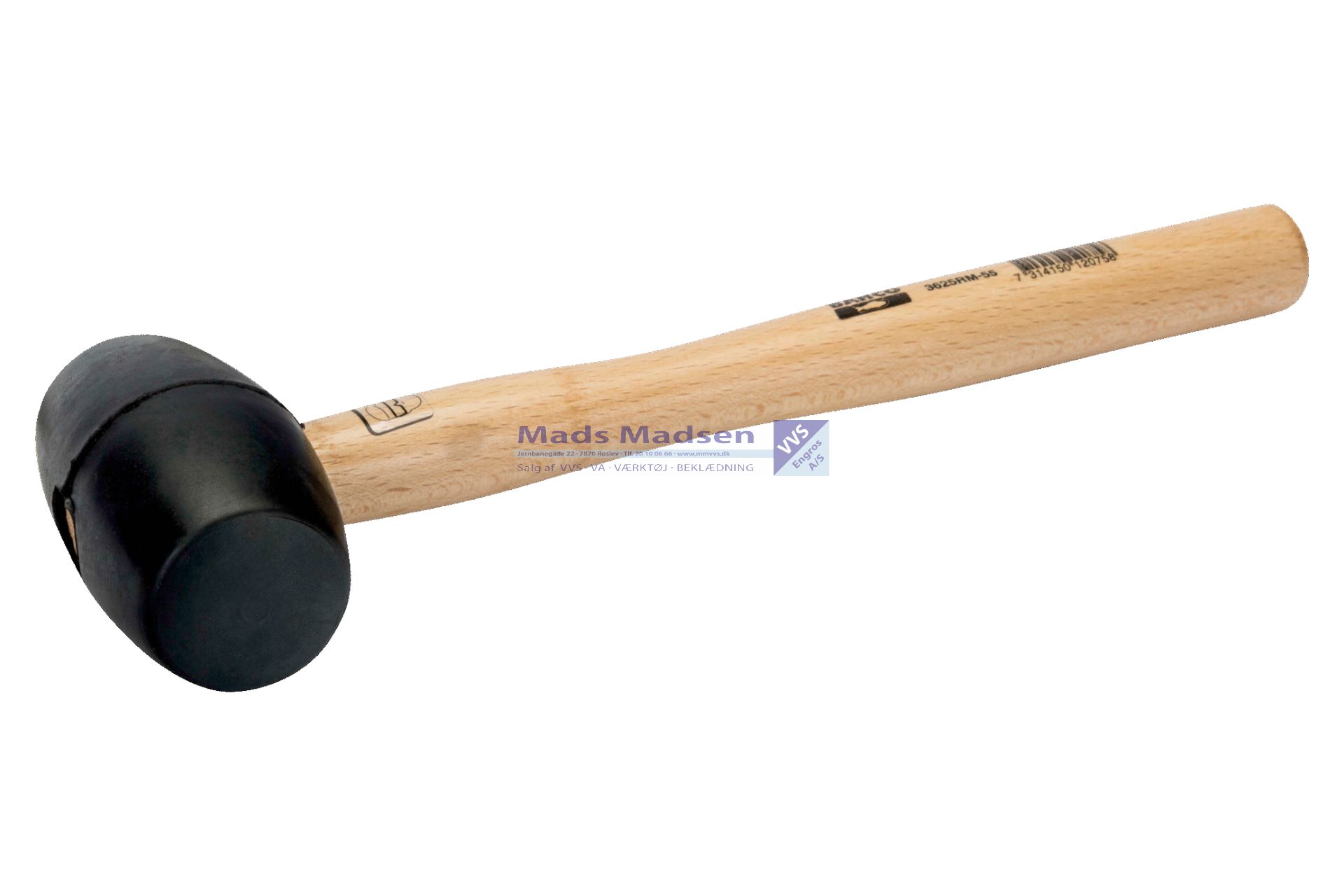 Gummihammer Bahco 3625RM-65mm *NETTOPRIS*