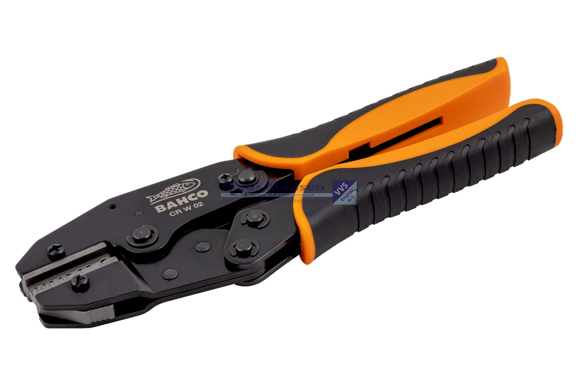 Krympetang Bahco CR W 02 0,5-6,0 mm² Skraldefunktion t/ uiso.stik *NETTOPRIS*