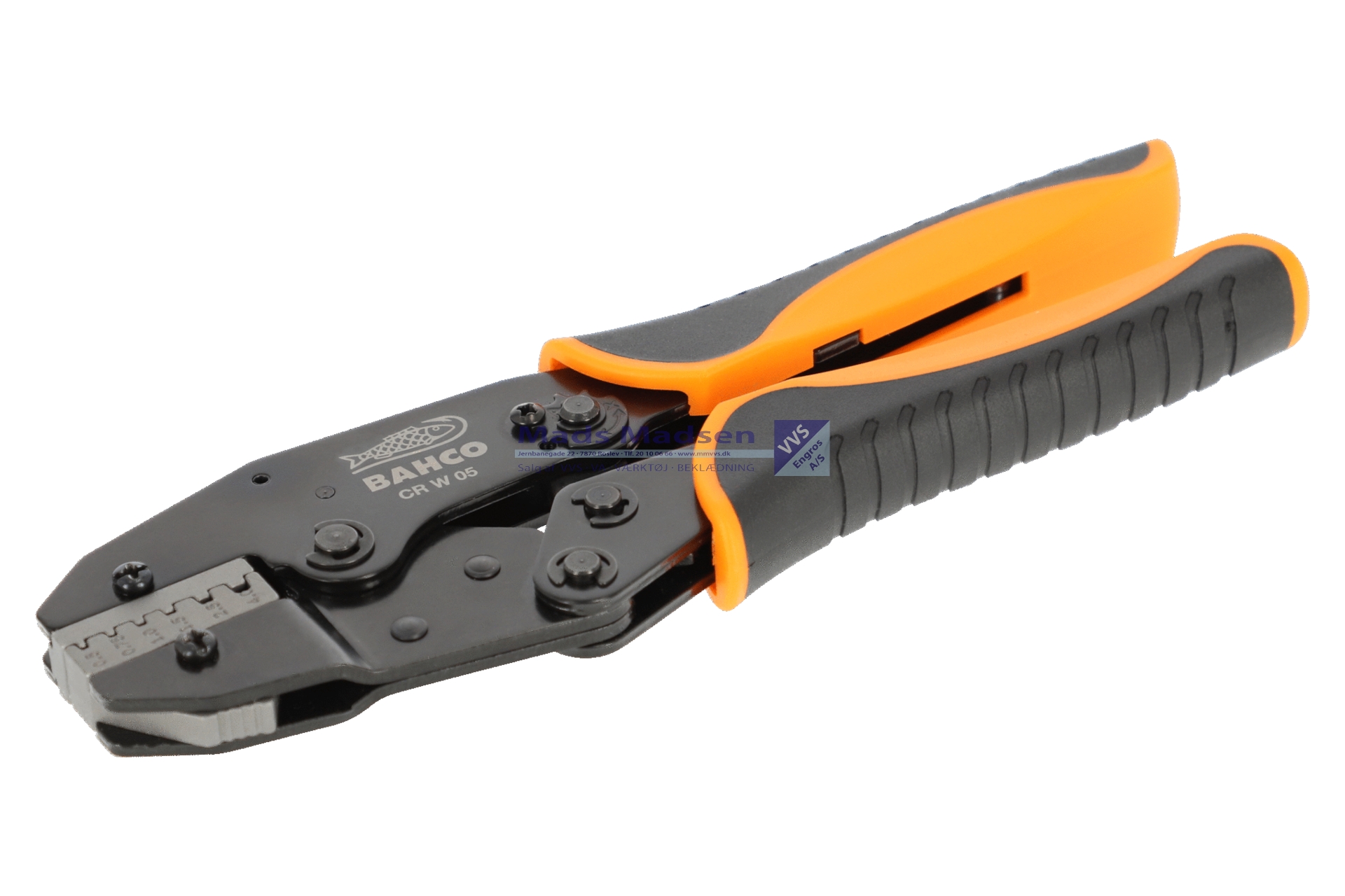 Krympetang Bahco CR W 05 0,5-4,0 mm² Skraldefunktion t/ runde stik *NETTOPRIS*