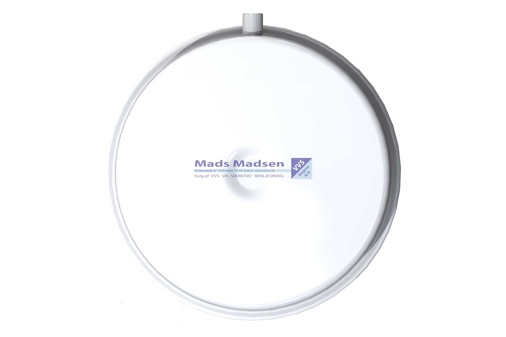 18 ltr flad trykekspansions Beholder Ø385 fortryk 0,5 bar