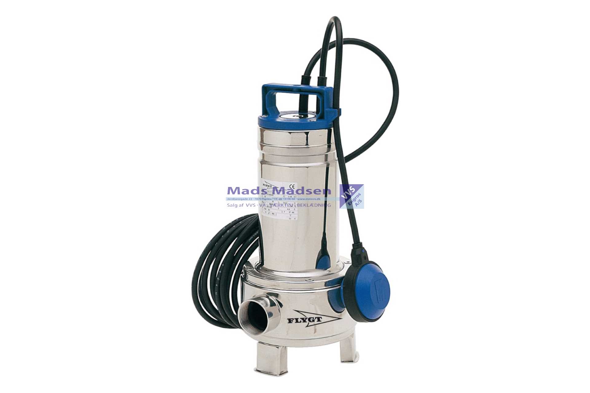 Flygt Dxm 35-5 Spildevandspumpe m/niveavippe indv.1 1/2" 230v 0,55kw