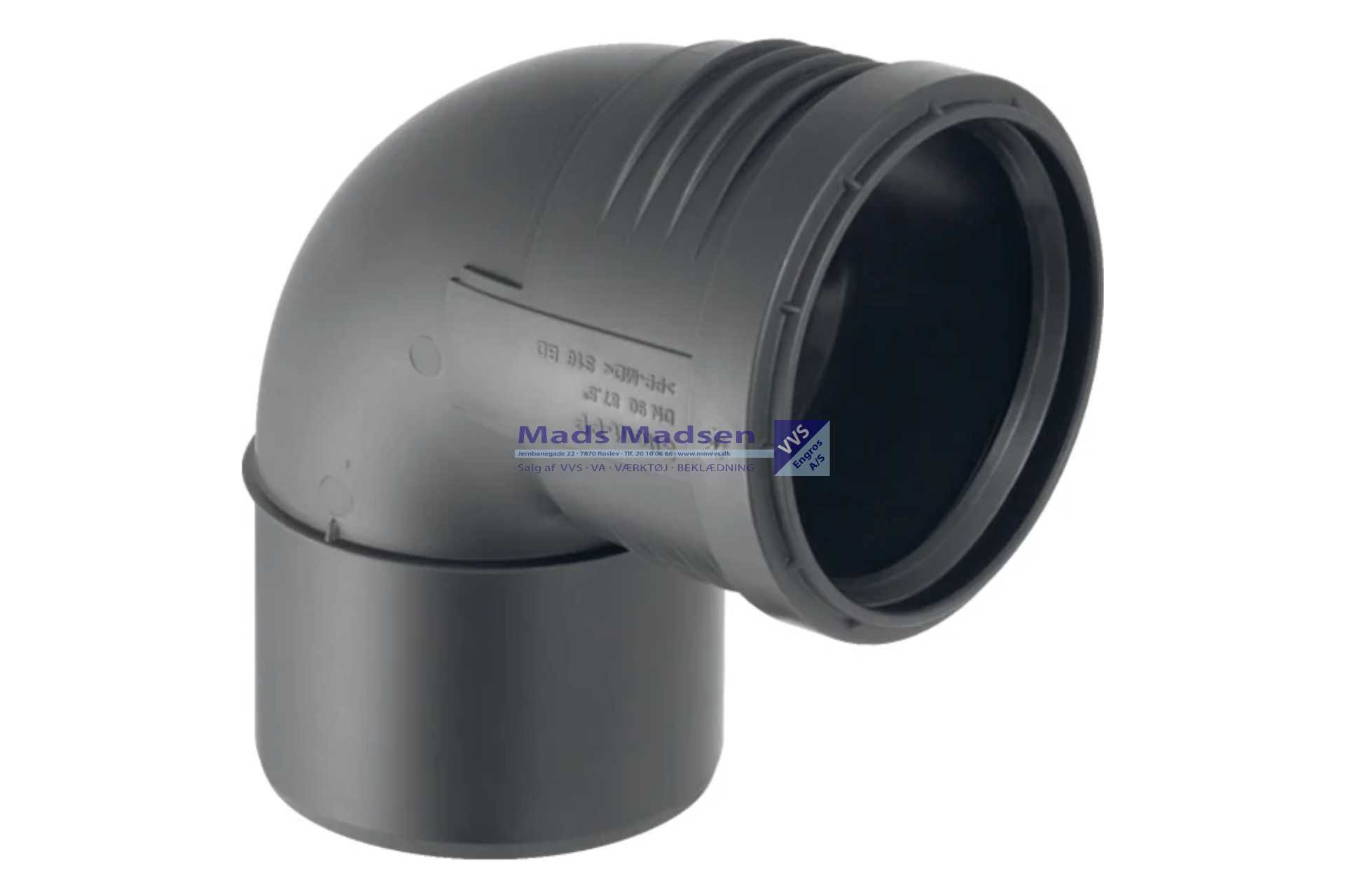 110mm x 87,5° Geberit Silent PP bøjning